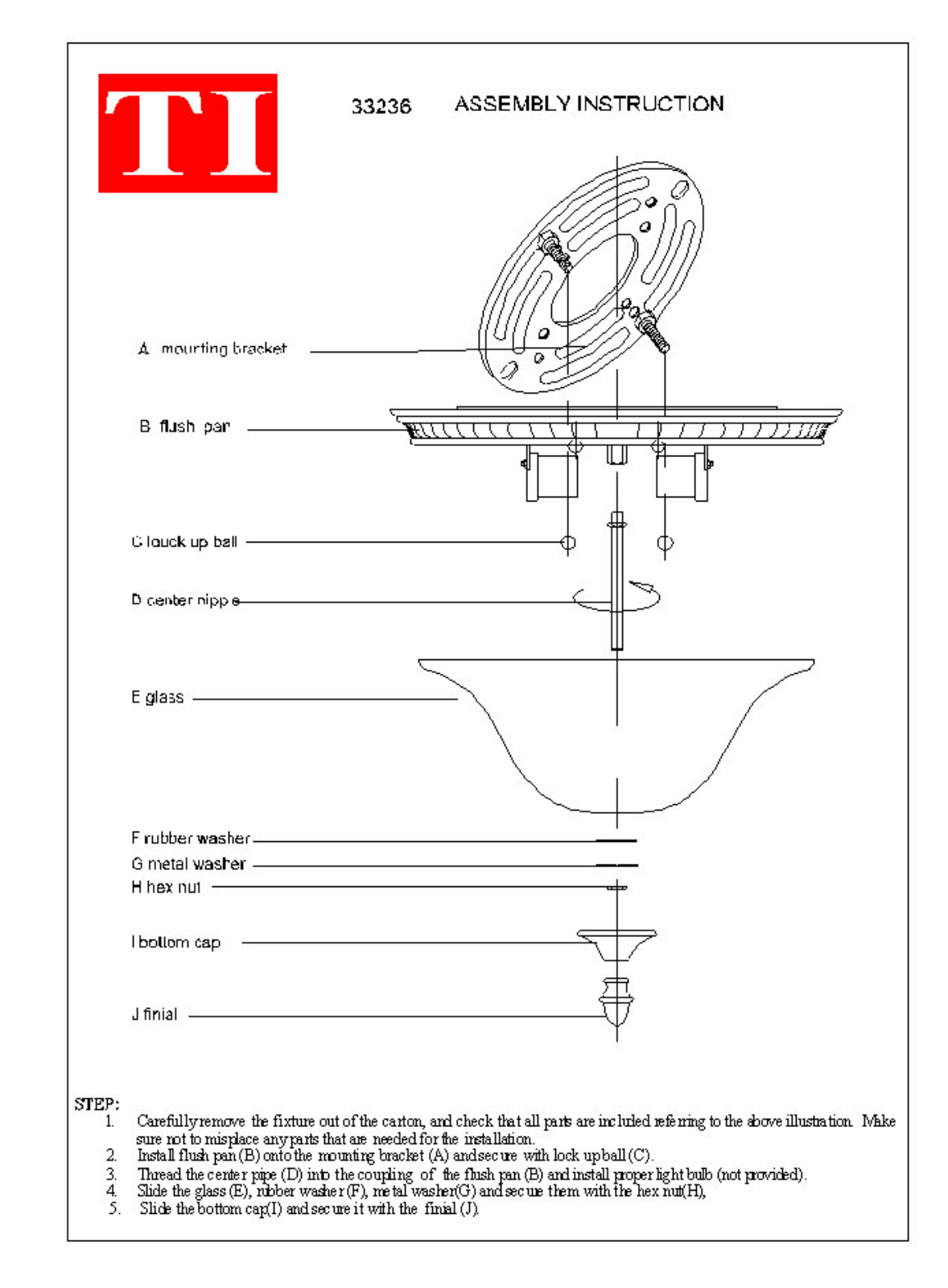 Triarch 33236 User Manual