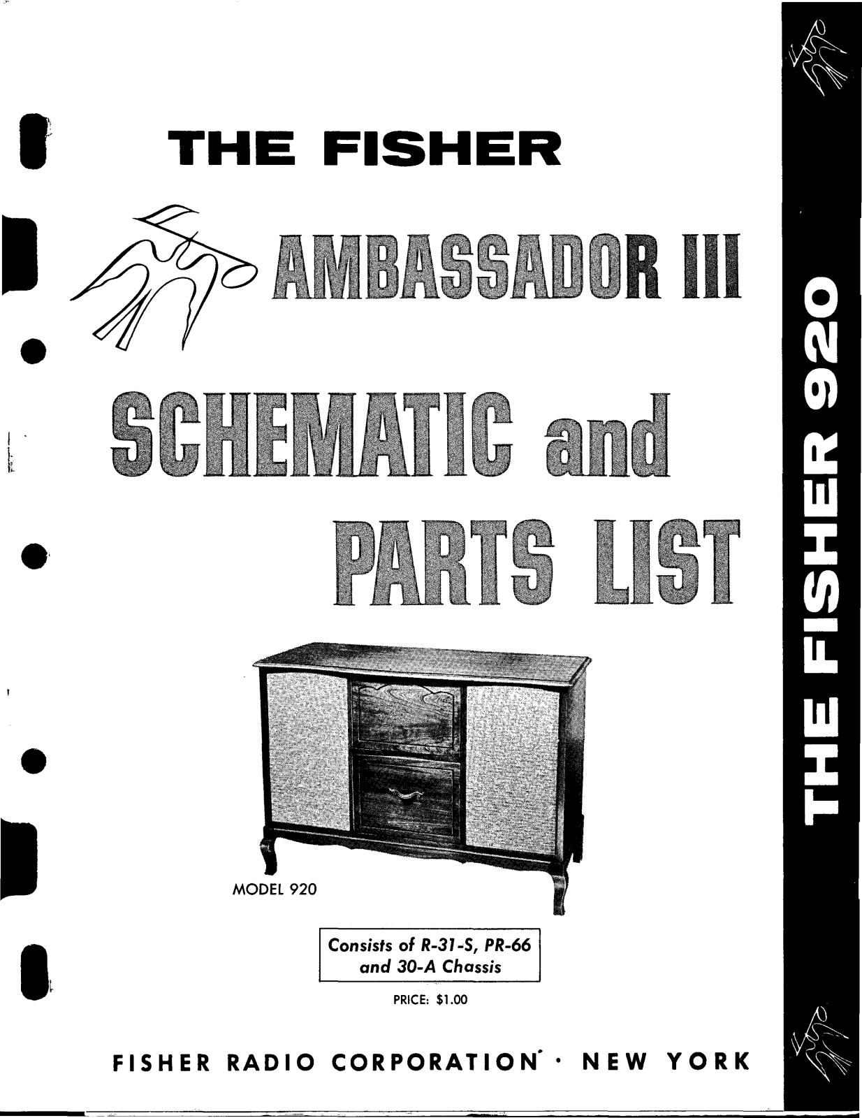 Fisher AMBASSADOR-3-A-920 Service Manual