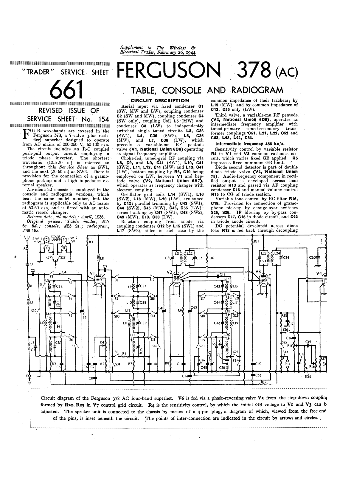 Ferguson 378a schematic