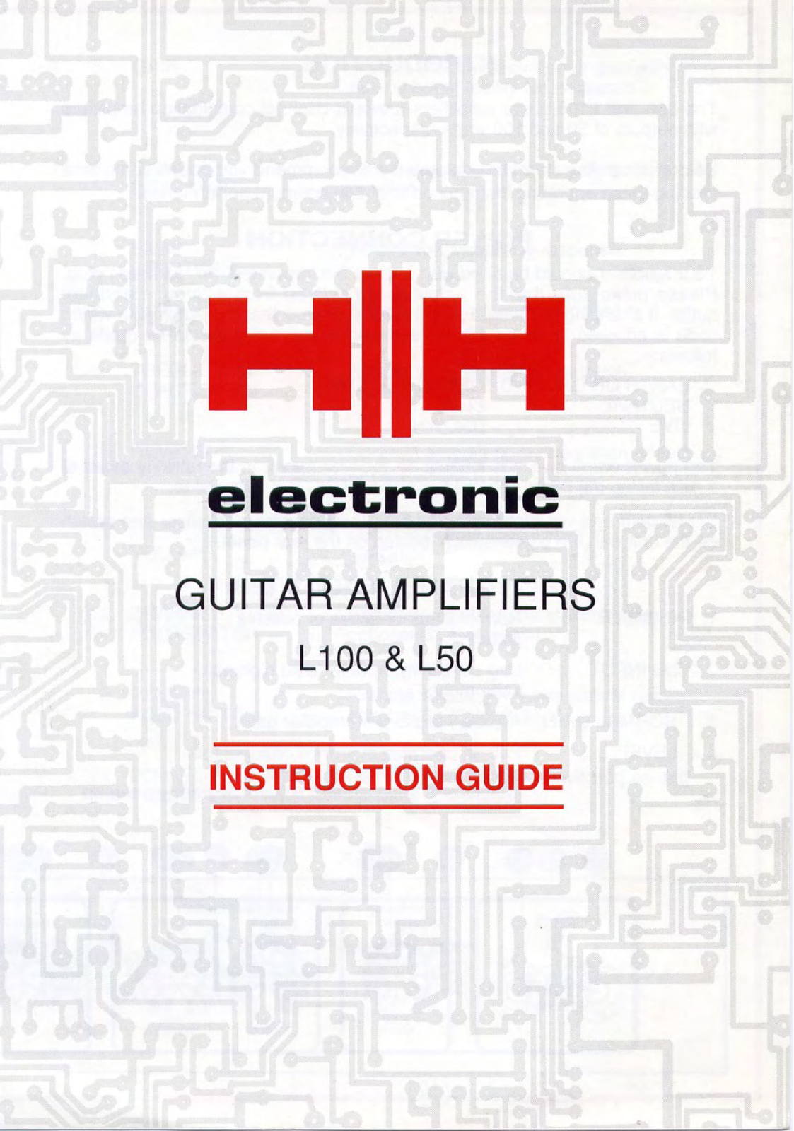 Laney L100, L50 Owner's Manual