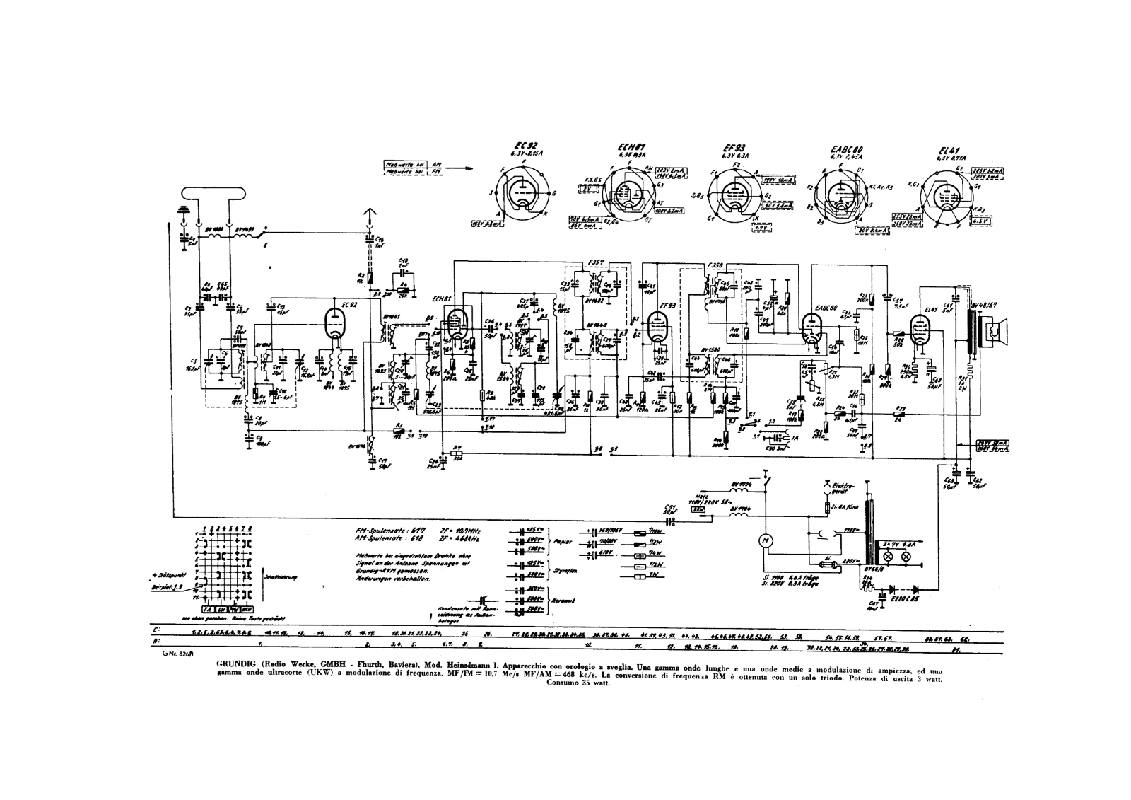 Grundig heinselmann i schematic