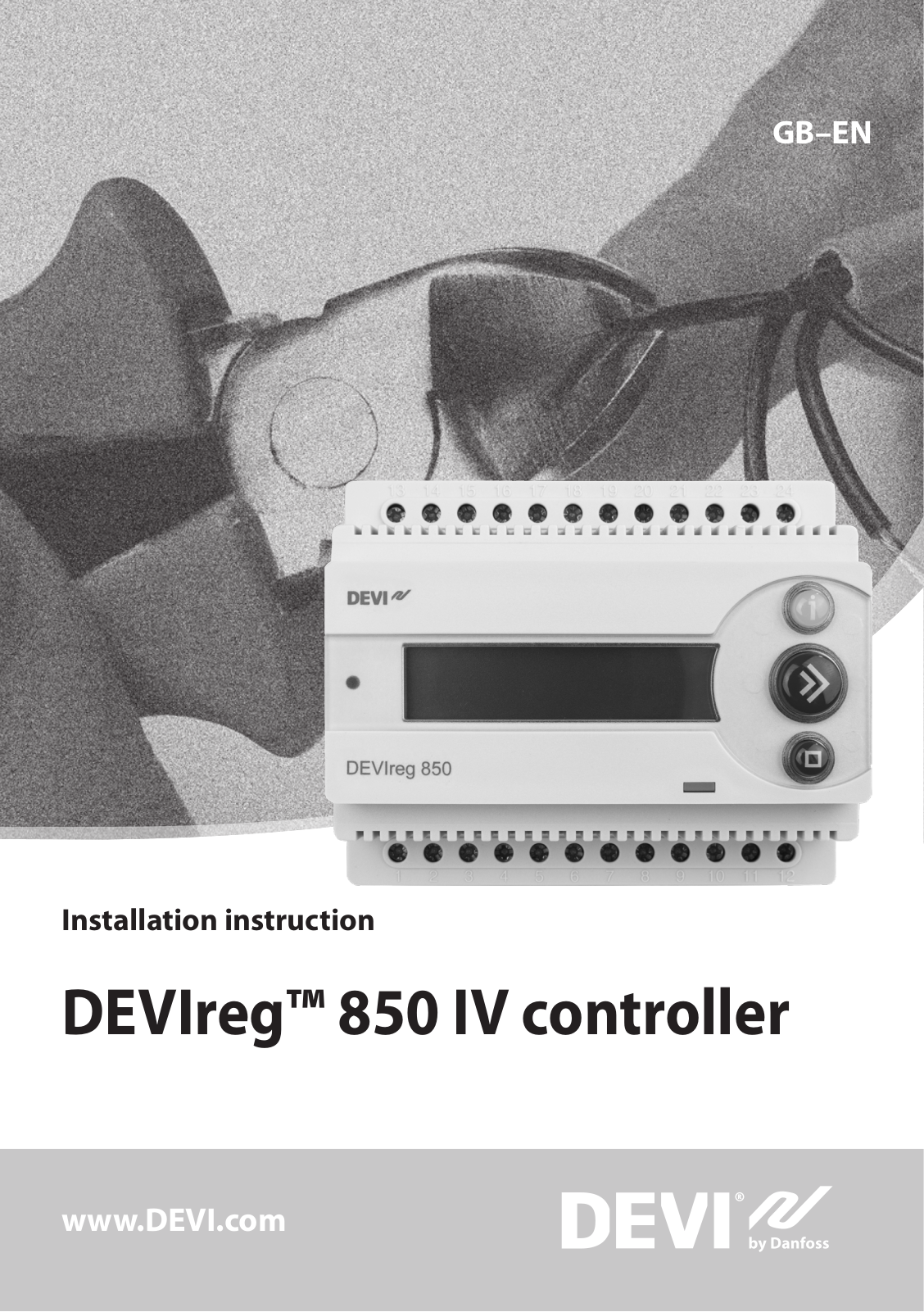 Danfoss DEVIreg 850 IV Installation guide