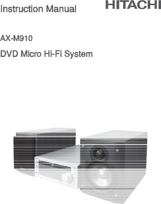 Hitachi AX-M910 Instruction Manual