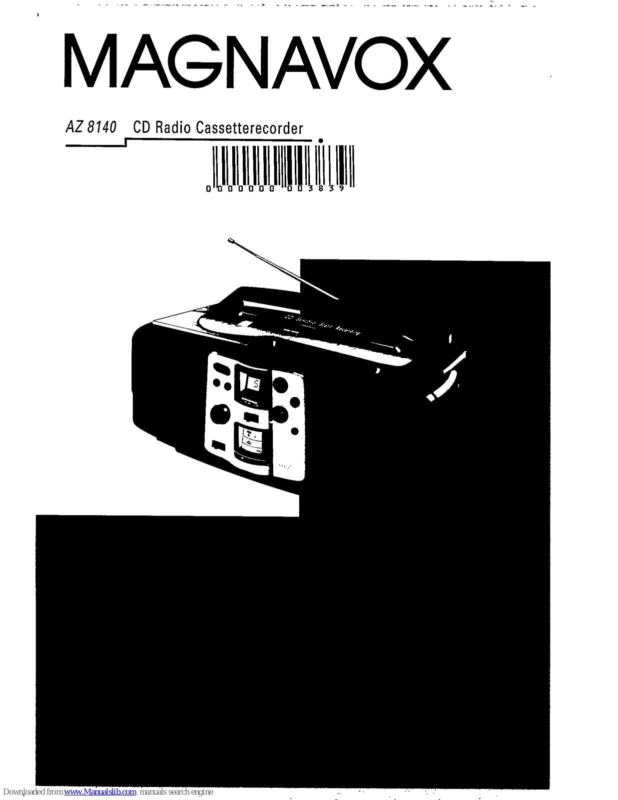 Magnavox AZ 8140 Operating Instructions Manual