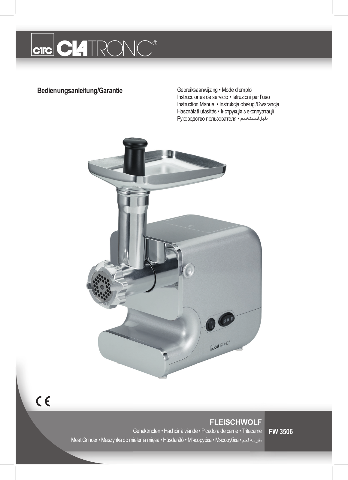 Clatronic FW 3506 User Manual