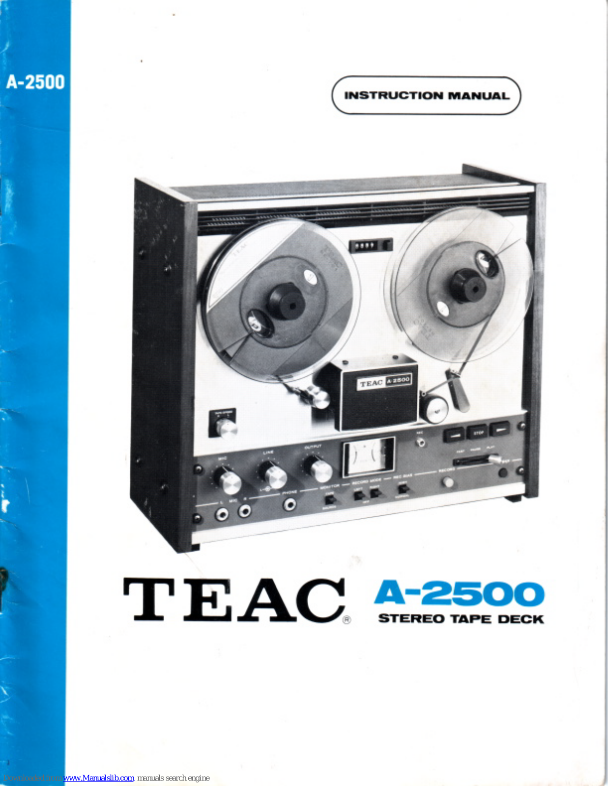 Teac A-2500 Instruction Manual