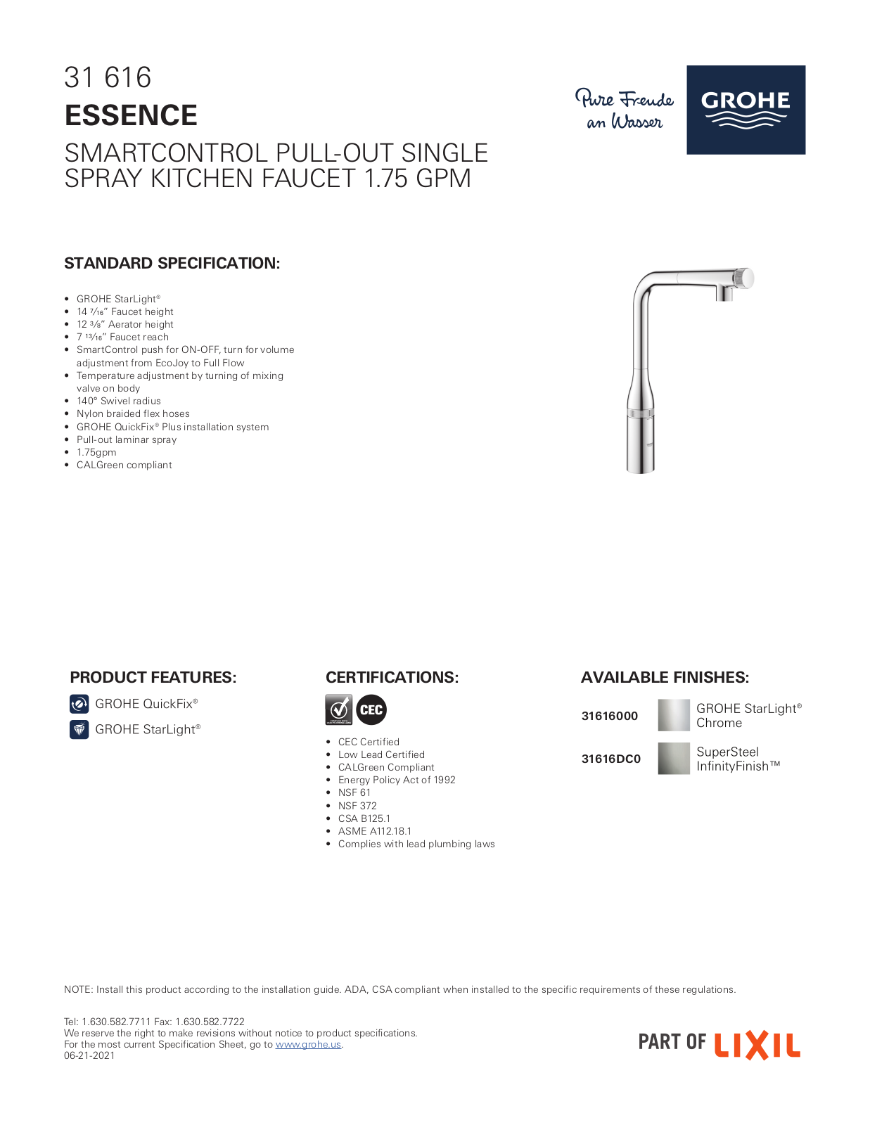 GROHE HBZM1610 Specifications - ManualMachine.com
