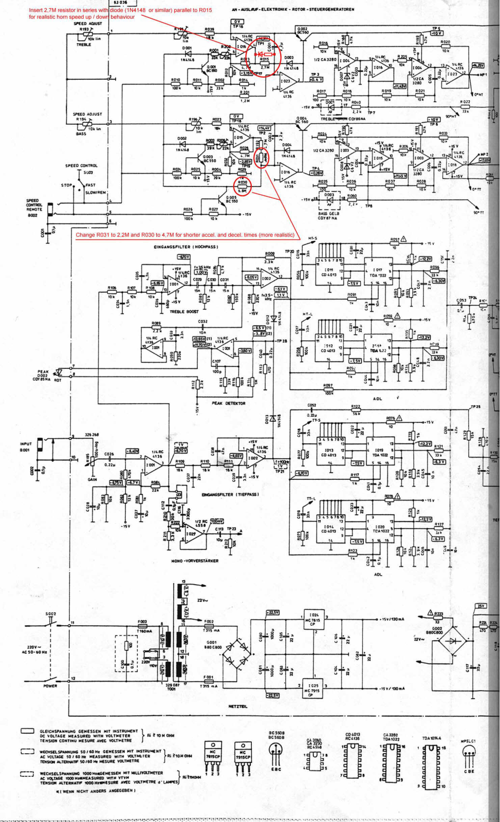 Dynacord CLS-222 Schematic