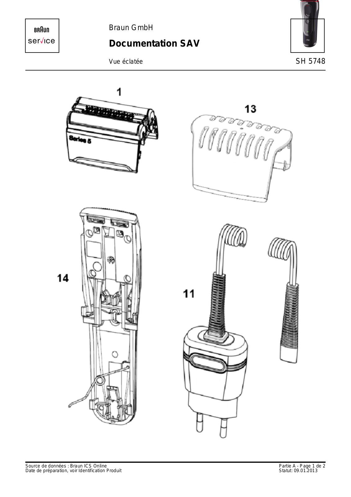 Braun SH 5748 Service Manual