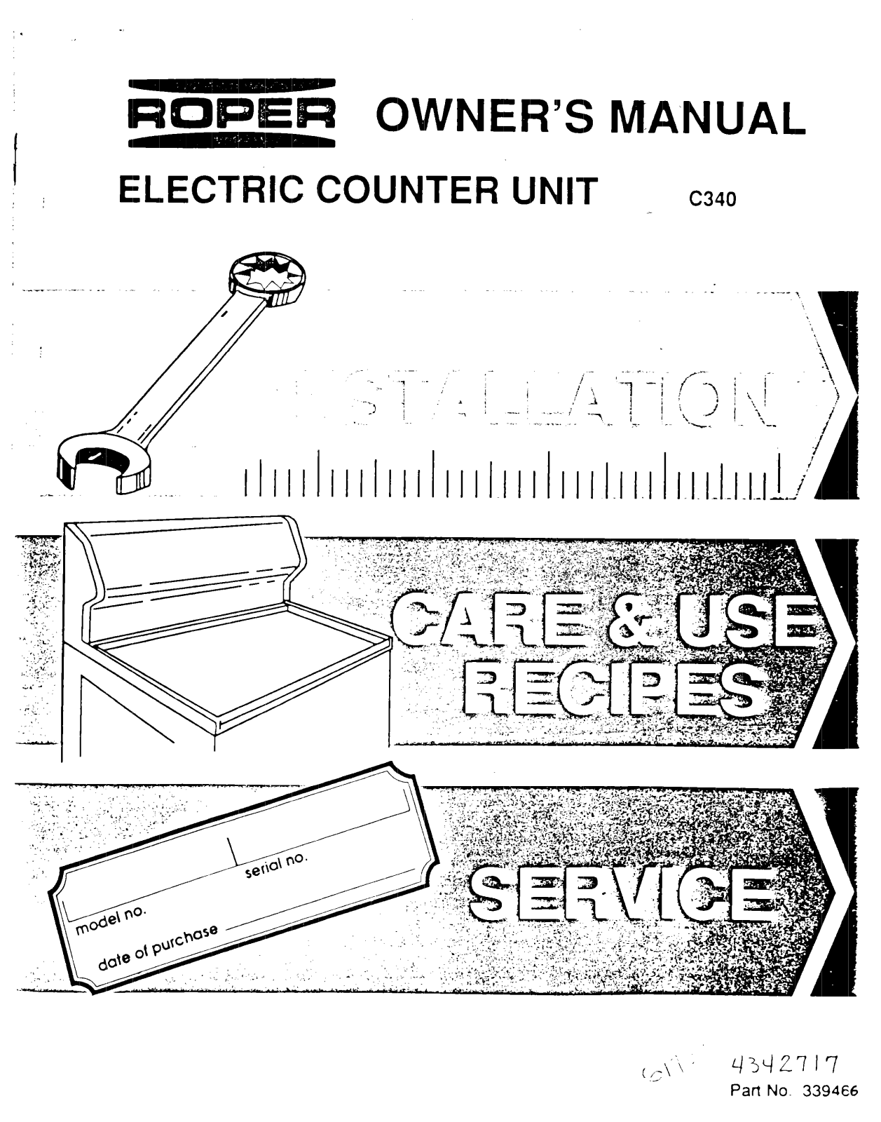 Roper C340 Owner's Manual - ManualMachine.com