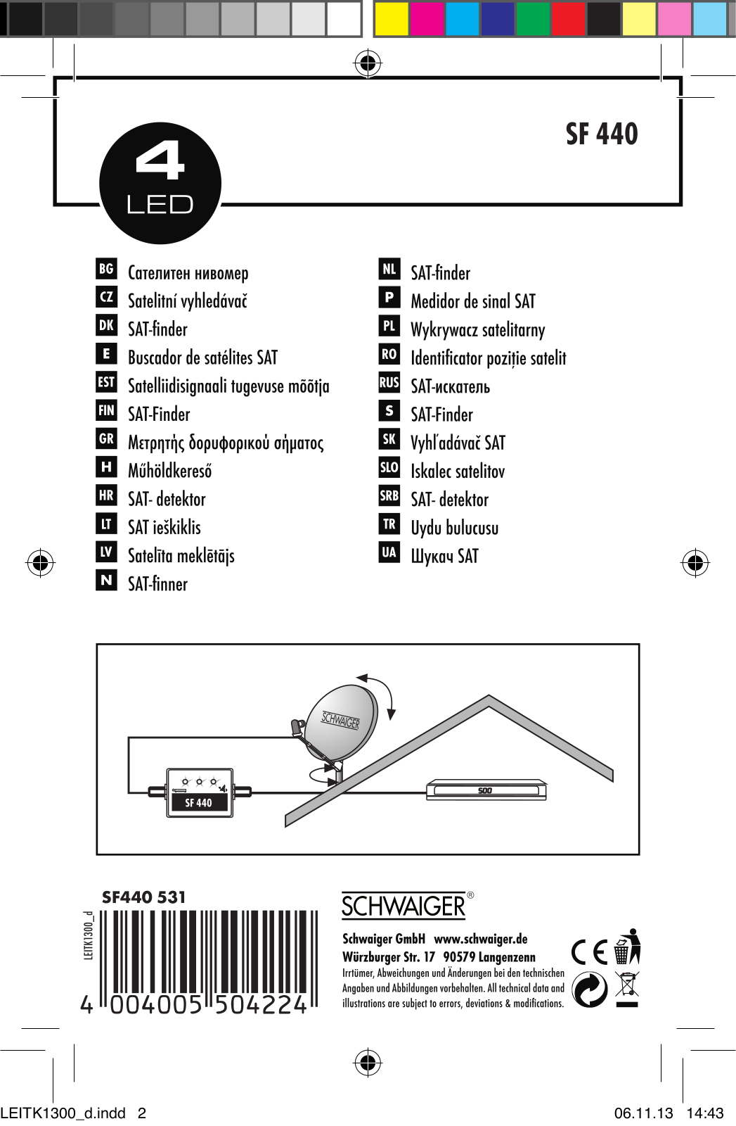 Schwaiger SF440 User guide