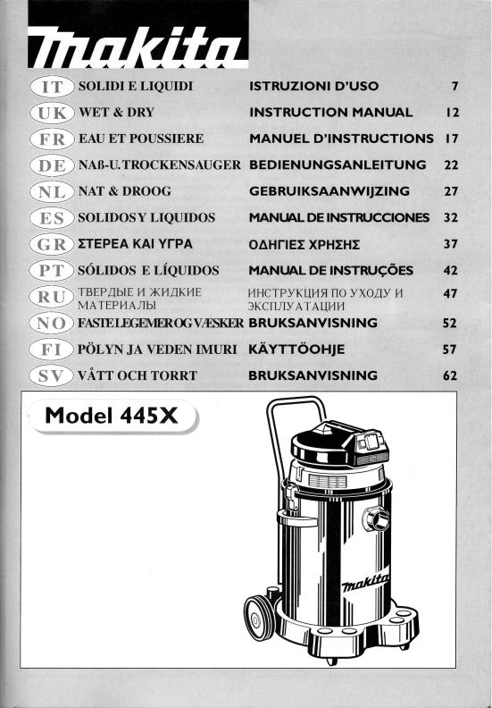 Makita 445X User Manual