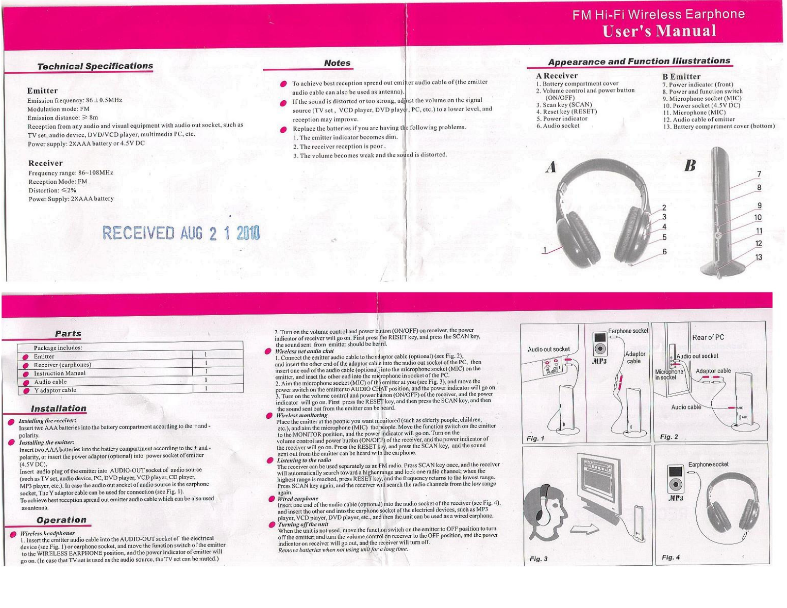 M-audio hi-fi wireless user guide