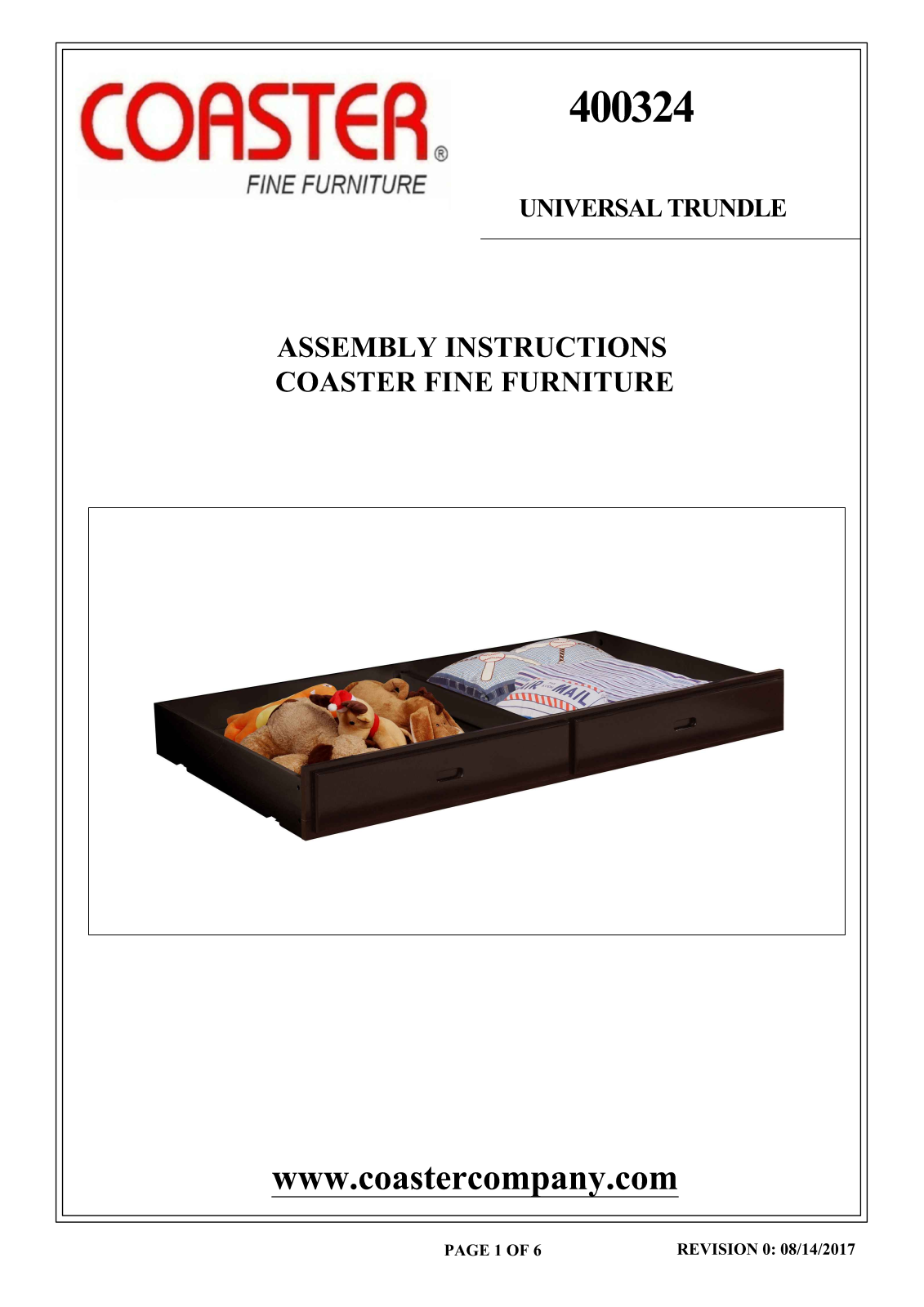 Coaster 460366400324, 460362400324 Assembly Guide - ManualMachine.com