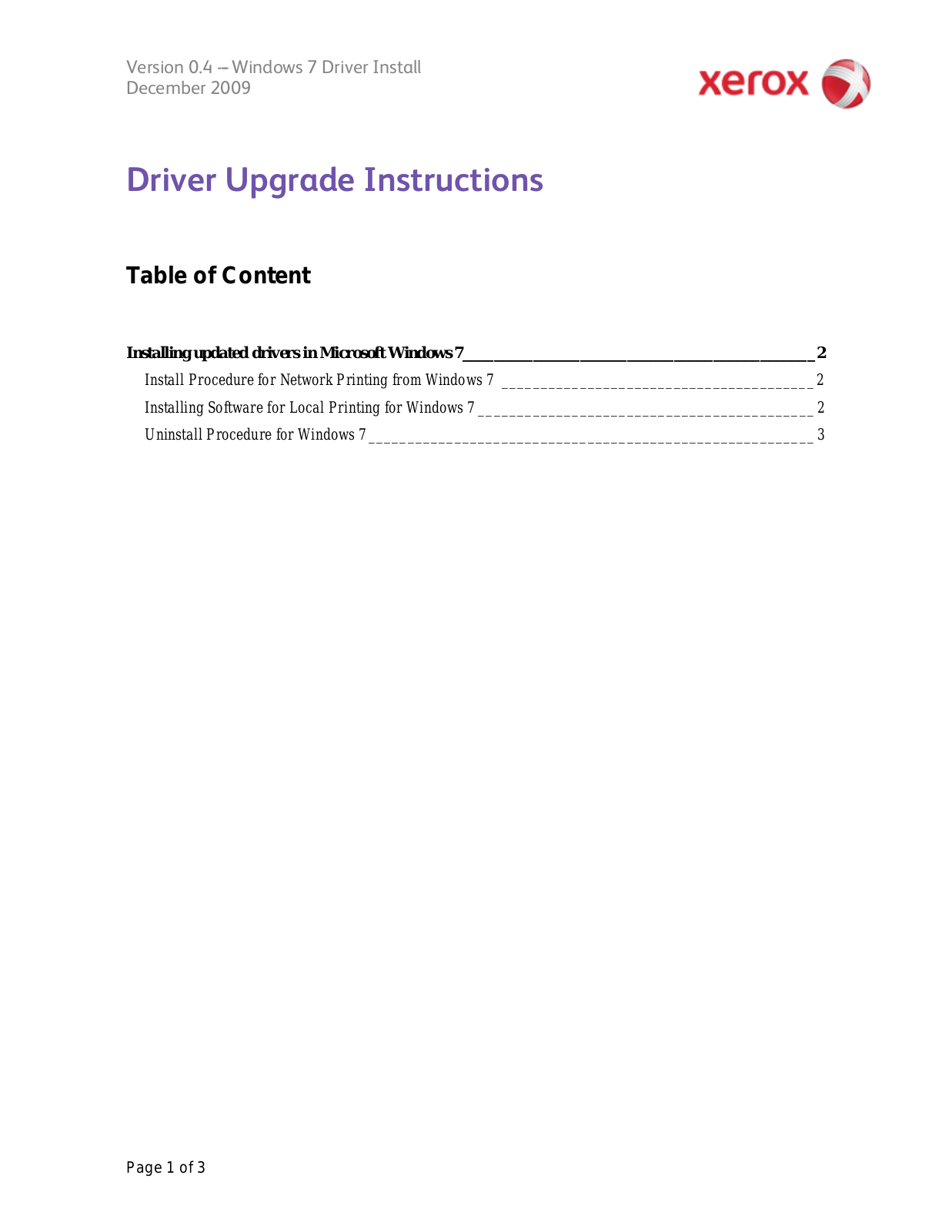 Xerox PE220-15237 User Manual