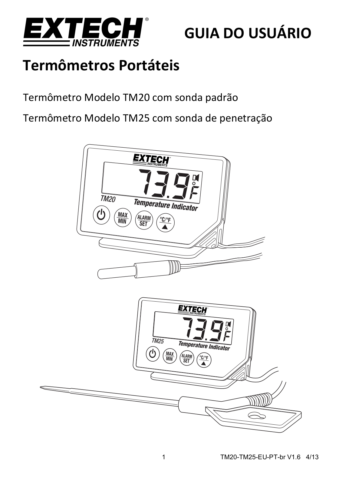 Extech TM25, TM20 User guide