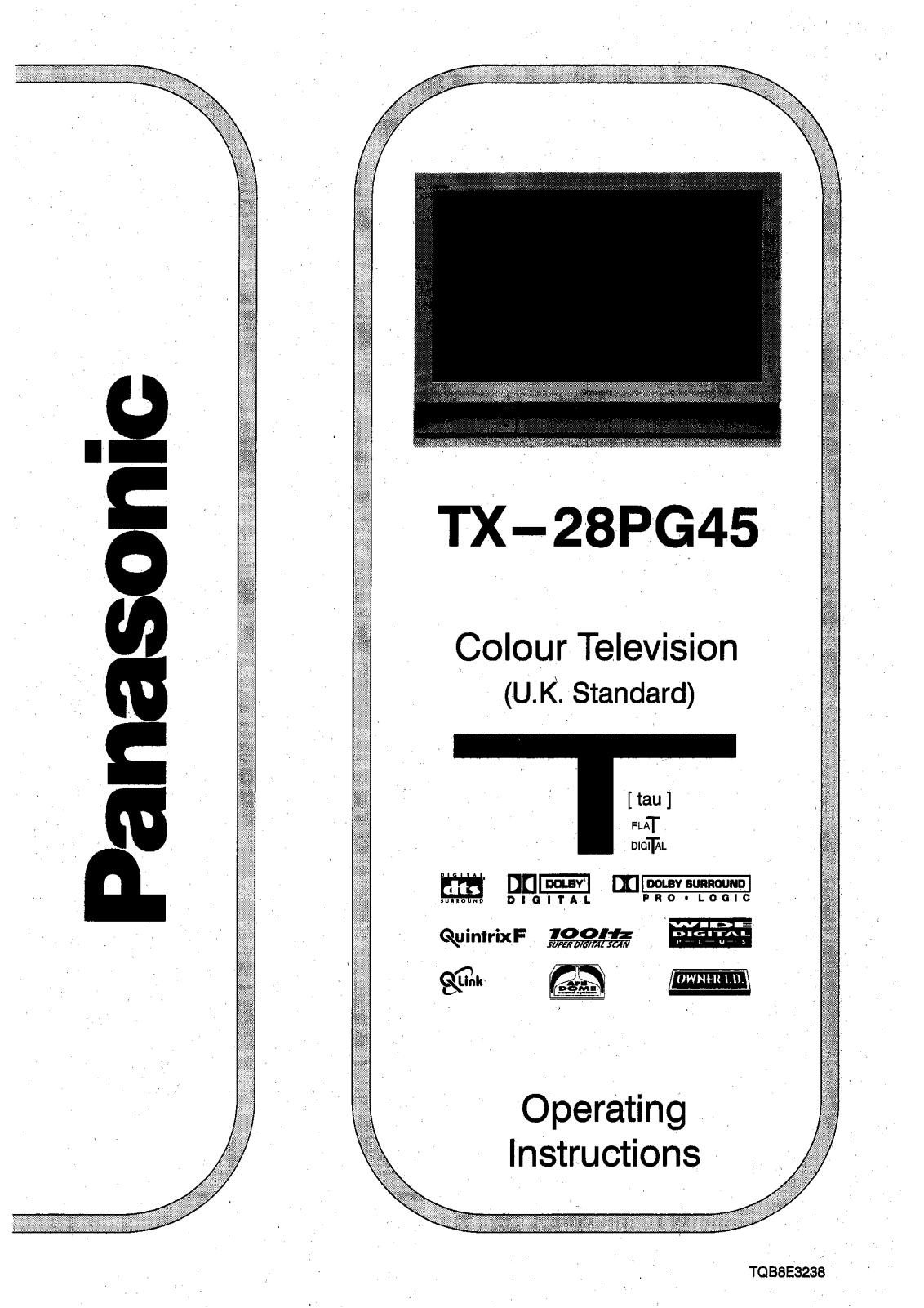 PANASONIC TX-28PG45 User Manual