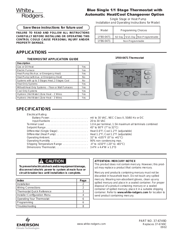 Emerson 1F800471 User Manual