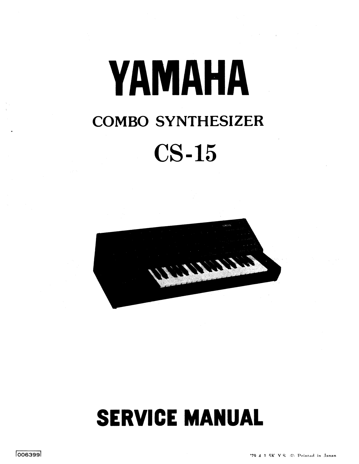 Yamaha CS-15 Service Manual