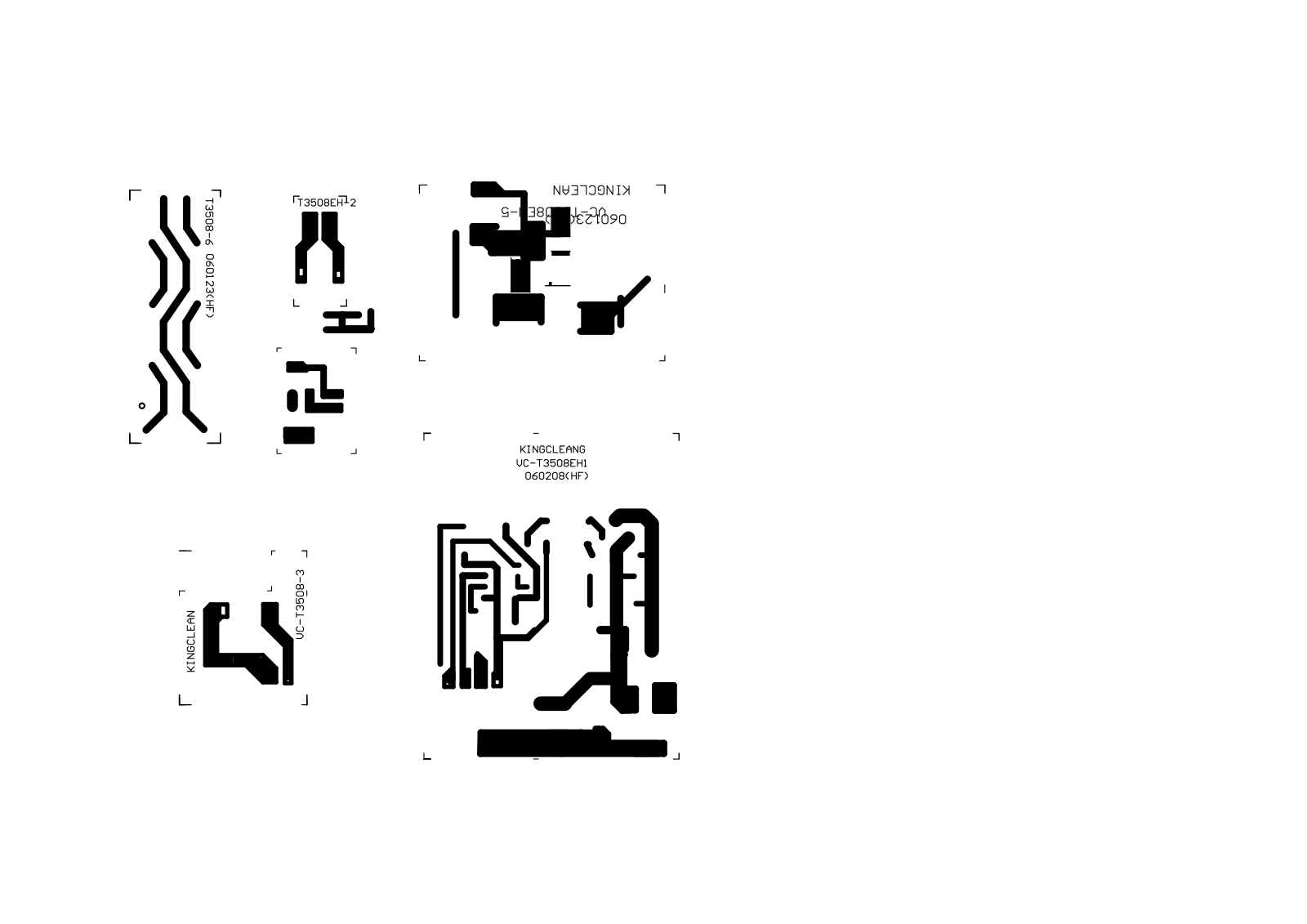 Vitek VT-1827 PCB LAYOUT DIAGRAM