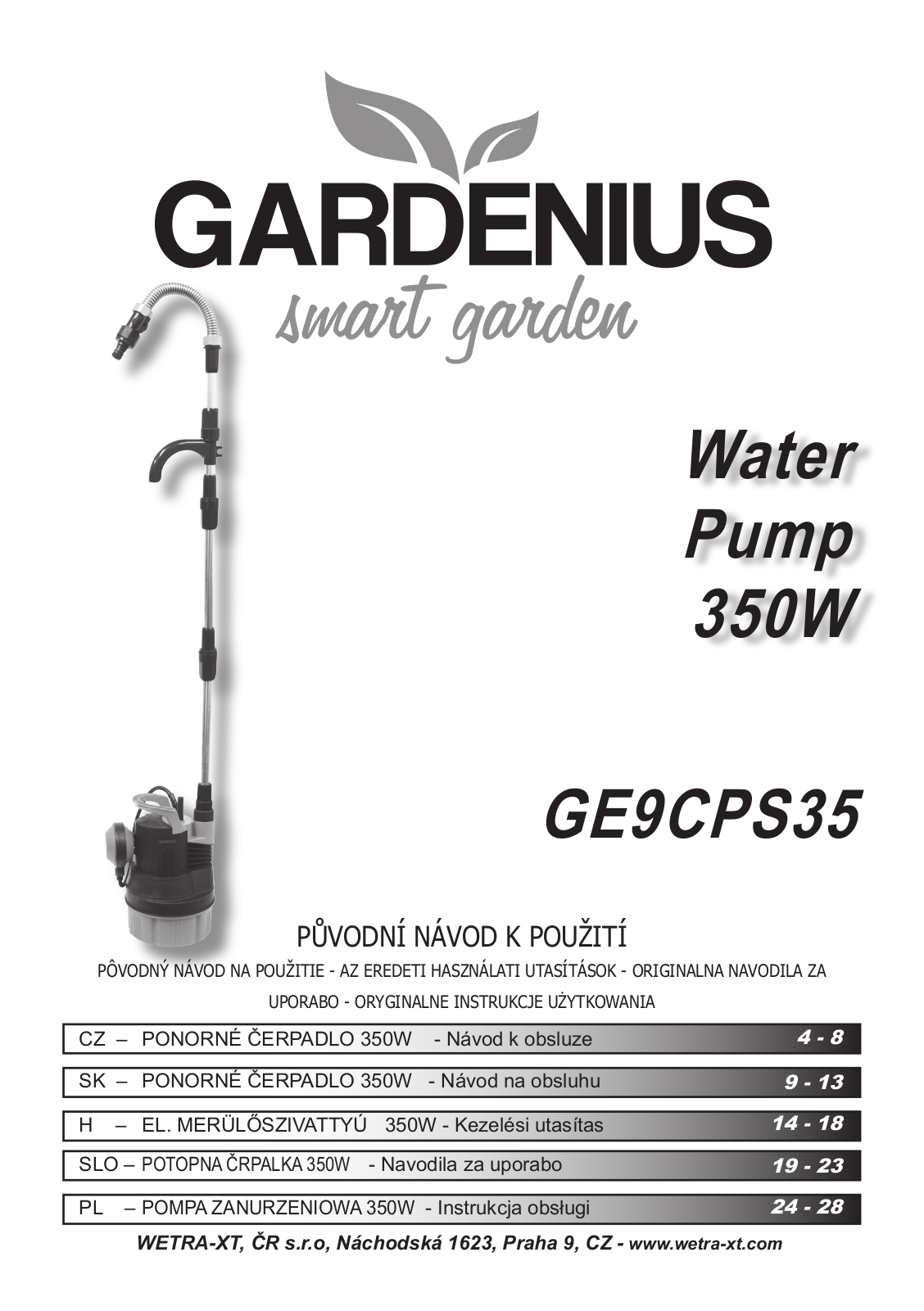 Gardenius GE9CPS35 User Manual