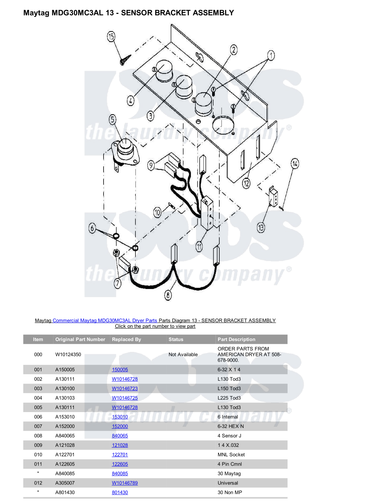 Maytag MDG30MC3AL Parts Diagram