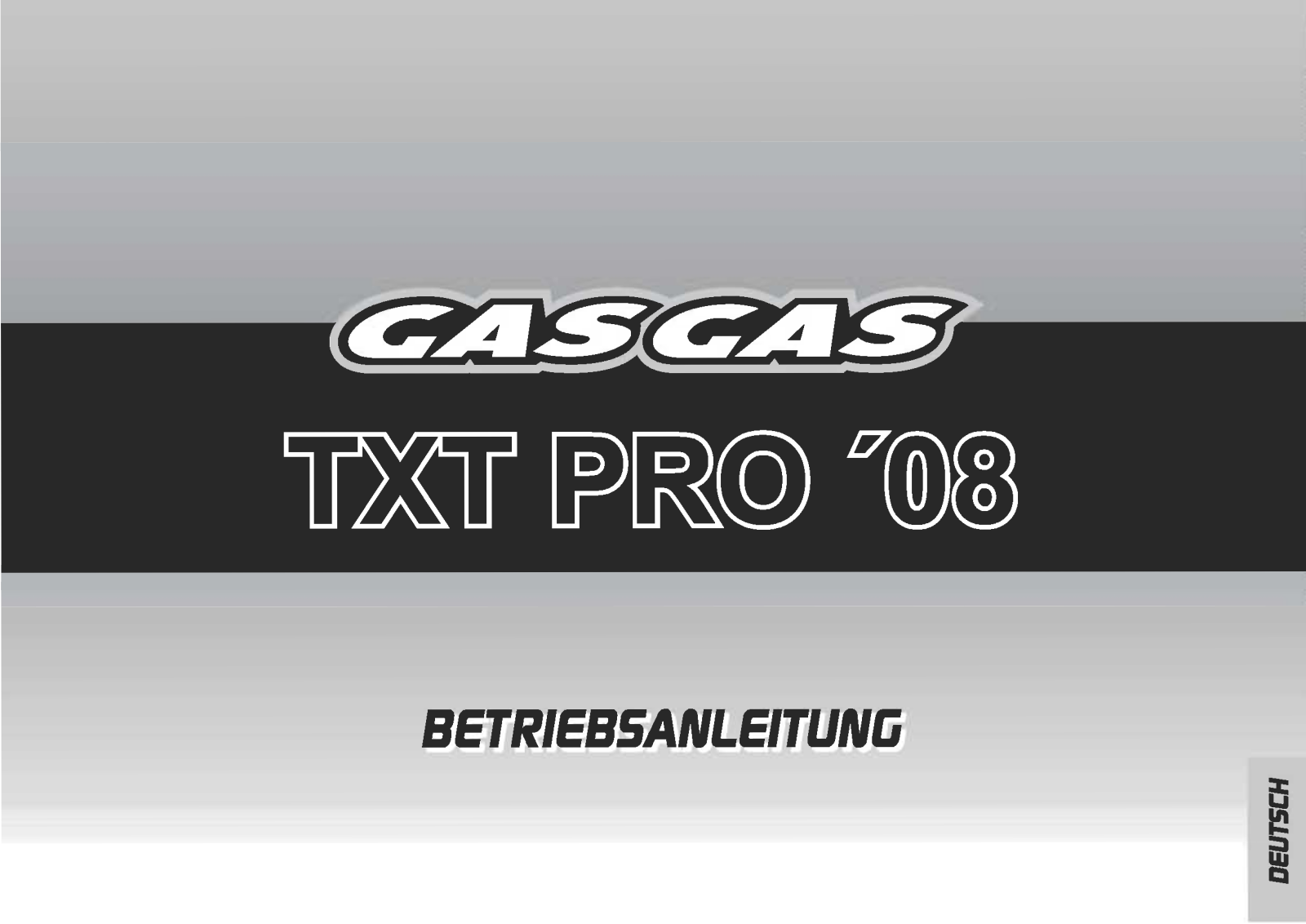 Gas gas TXT PRO 2004 User Manual