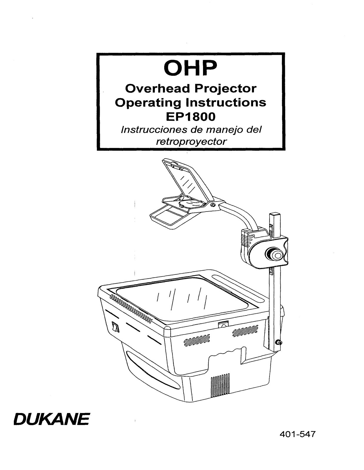 Dukane EP1800 User Manual