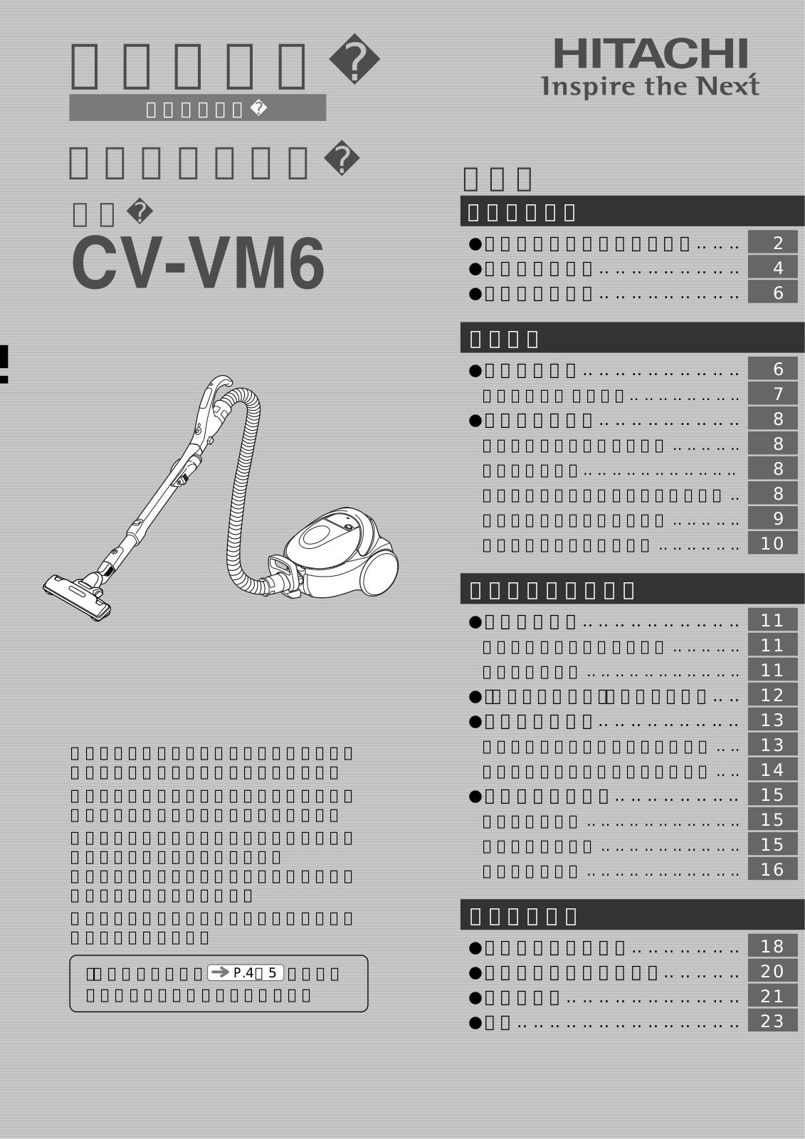 Hitachi CV-VM6 User guide