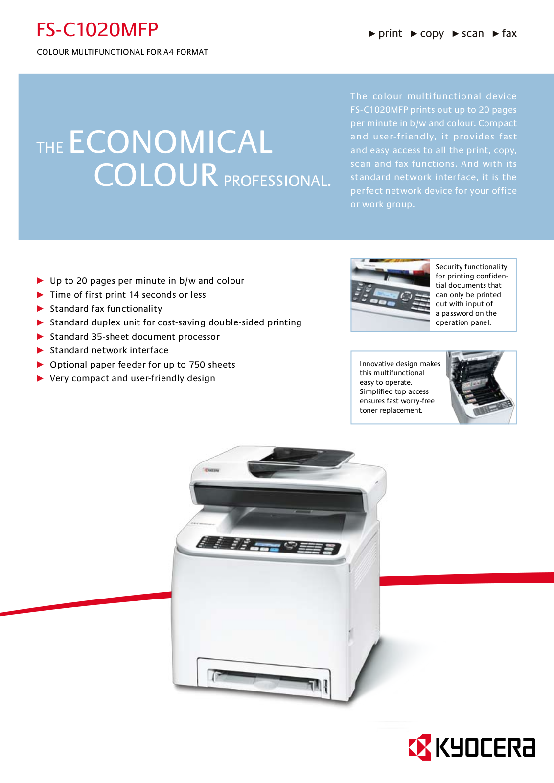 Kyocera FS-C1020MFP User Manual DS