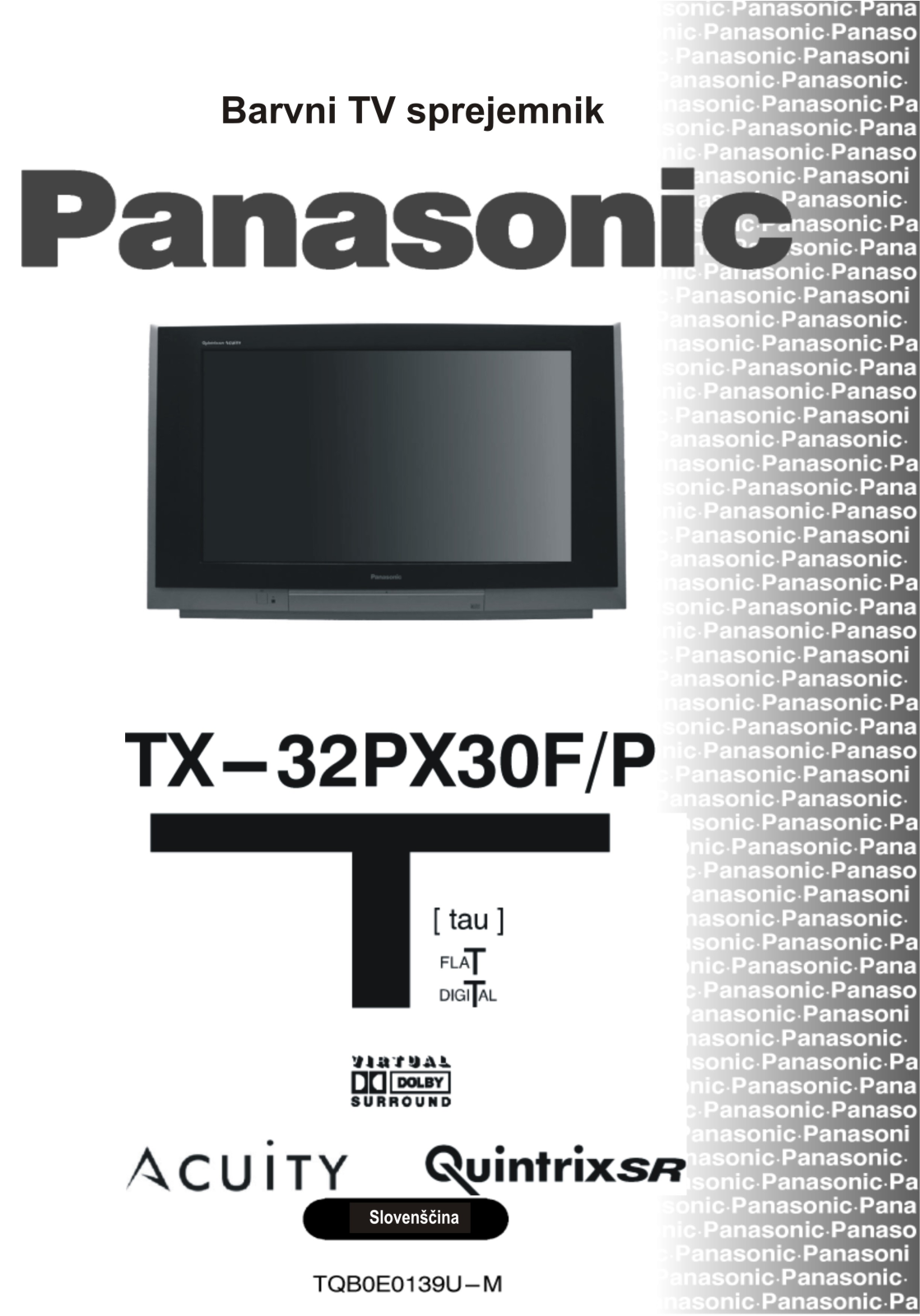 Panasonic TX-32PX30F User Manual