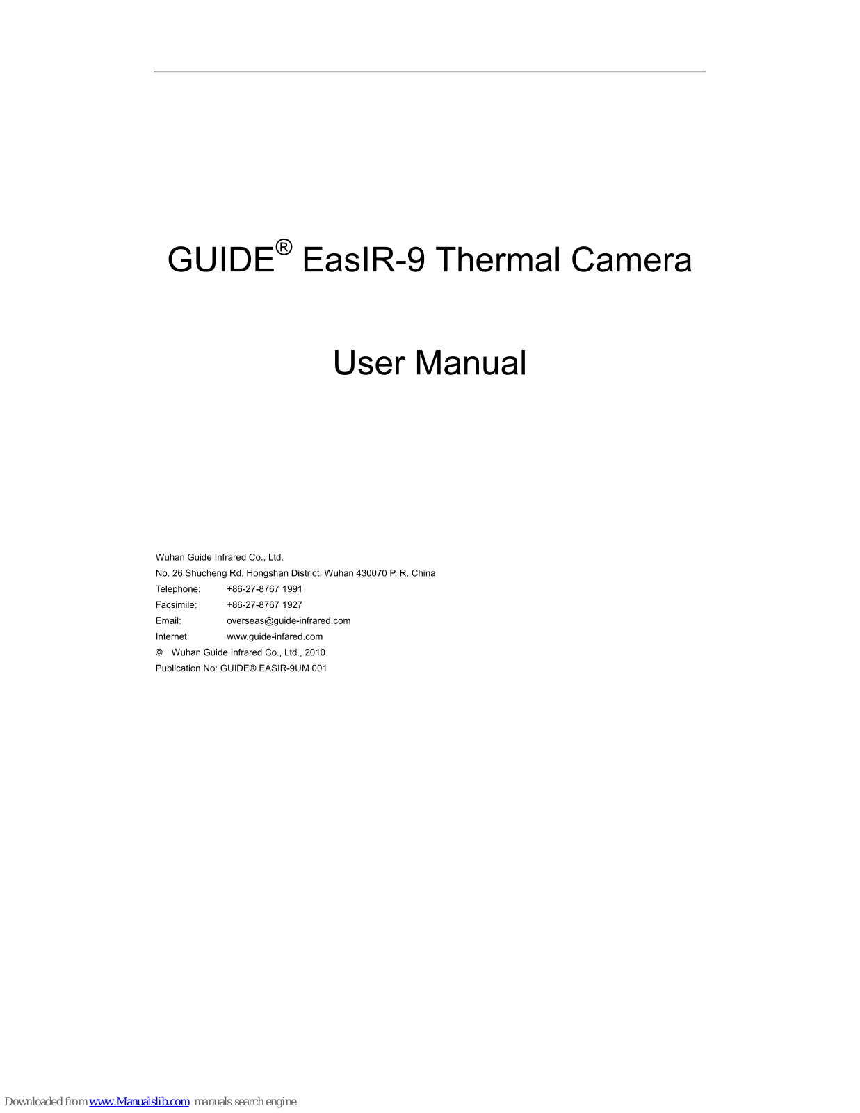 Guide EasIR-9 User Manual