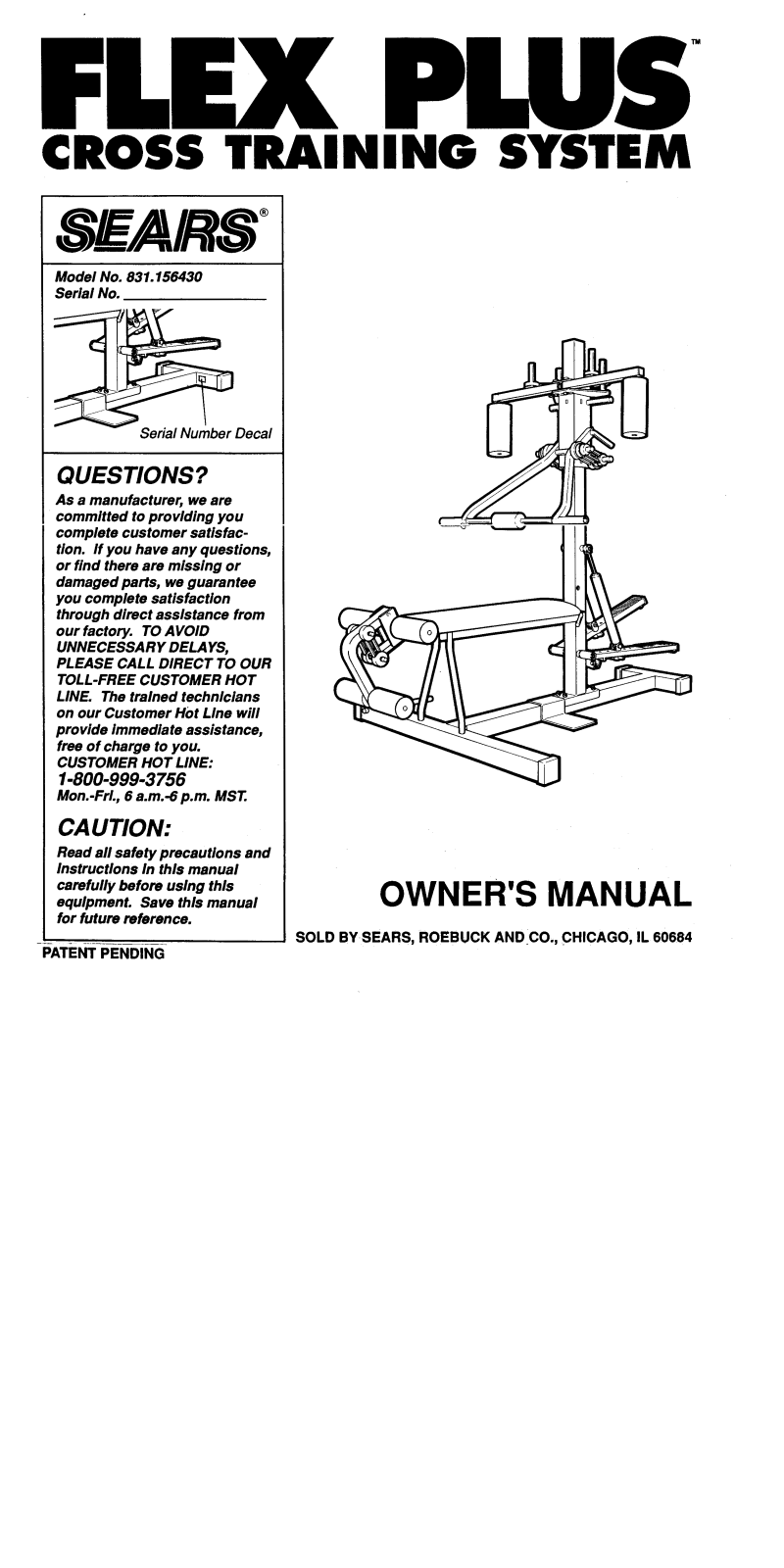 Lifestyler 831.156430 Owner's Manual