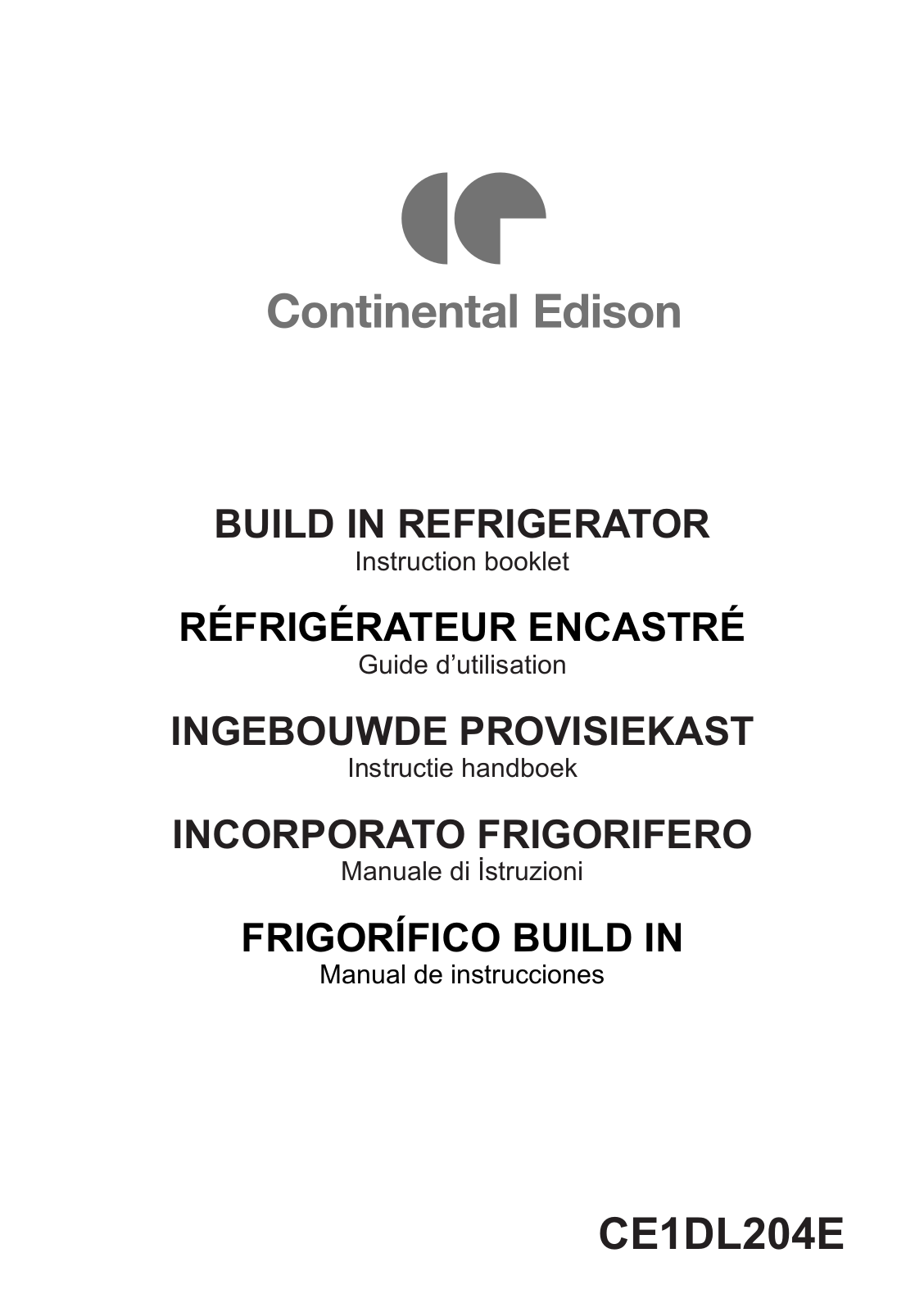 Continental Edison CE1DL204E User Manual