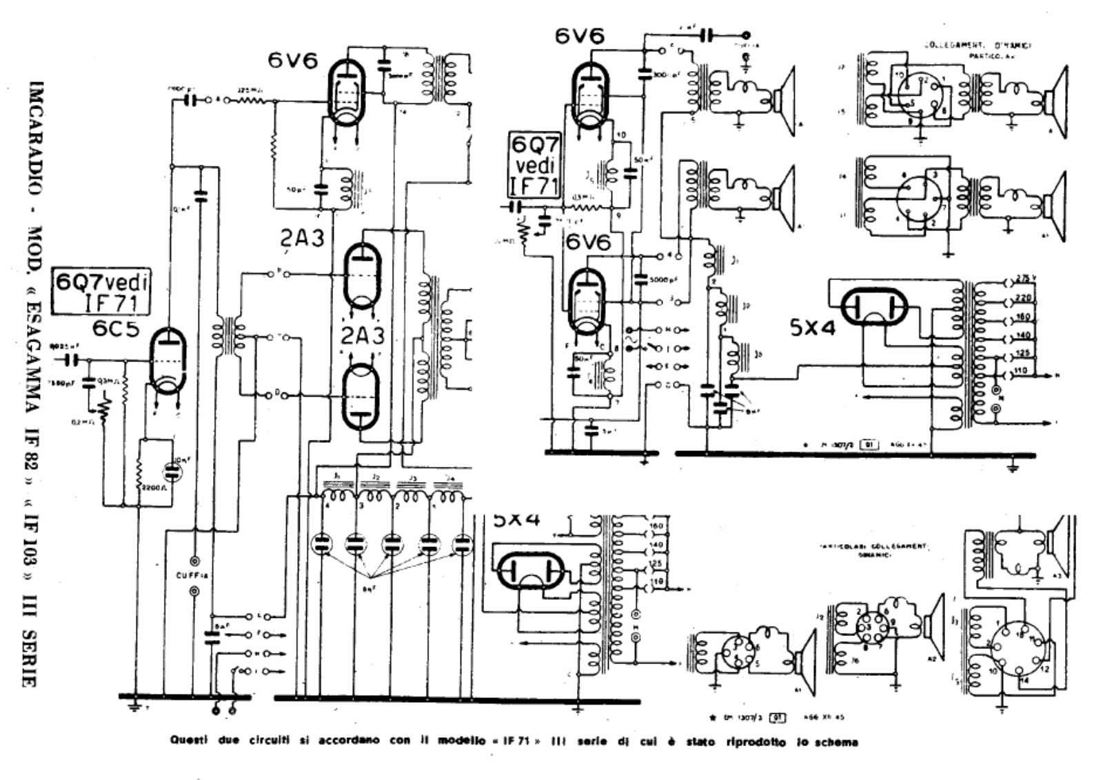 IMCA Radio if82, if103 iii schematic