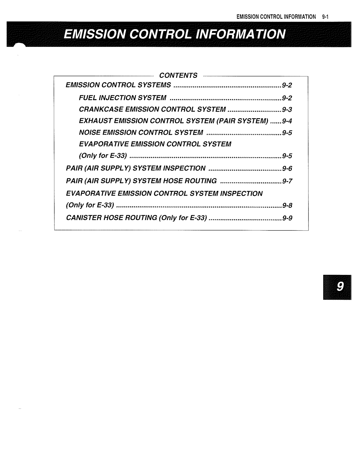 Suzuki DL1000V VSTROM Service Manual 9 Emission Control