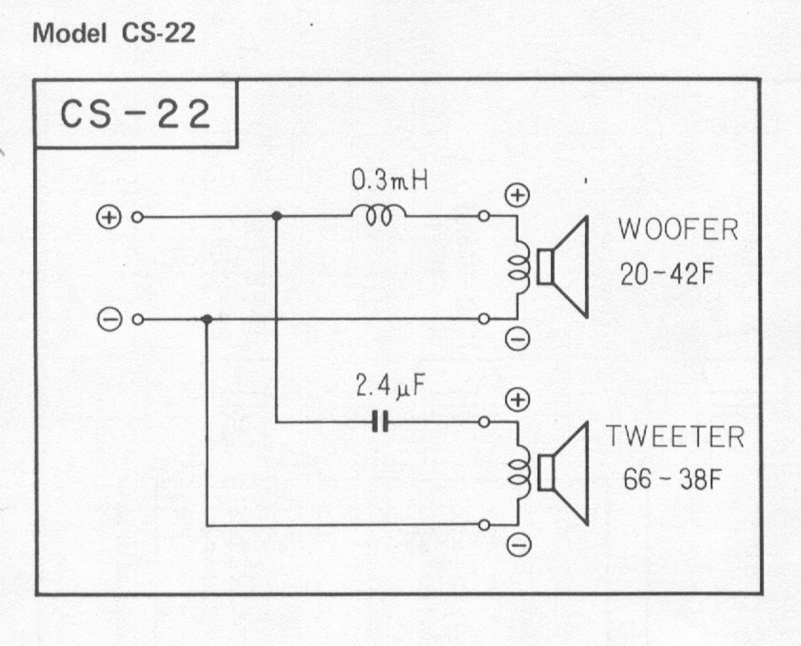 Pioneer CS-22 Schematic