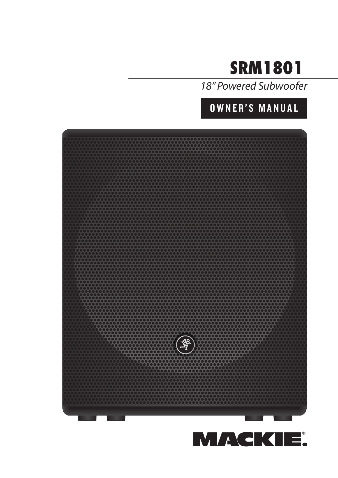 Mackie SRM1801 User Manual