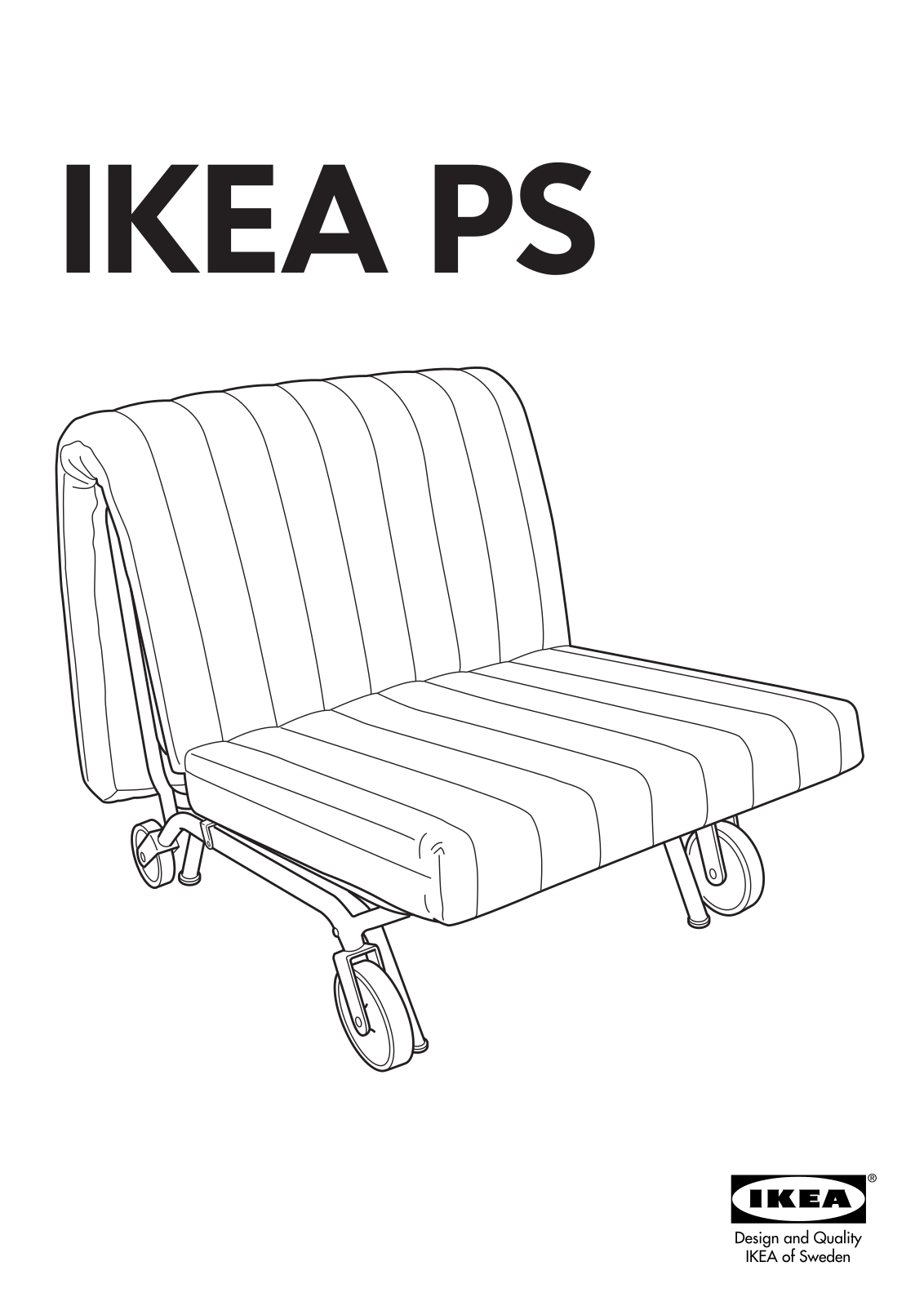 IKEA PS CHAIR BED FRAME Assembly Instruction