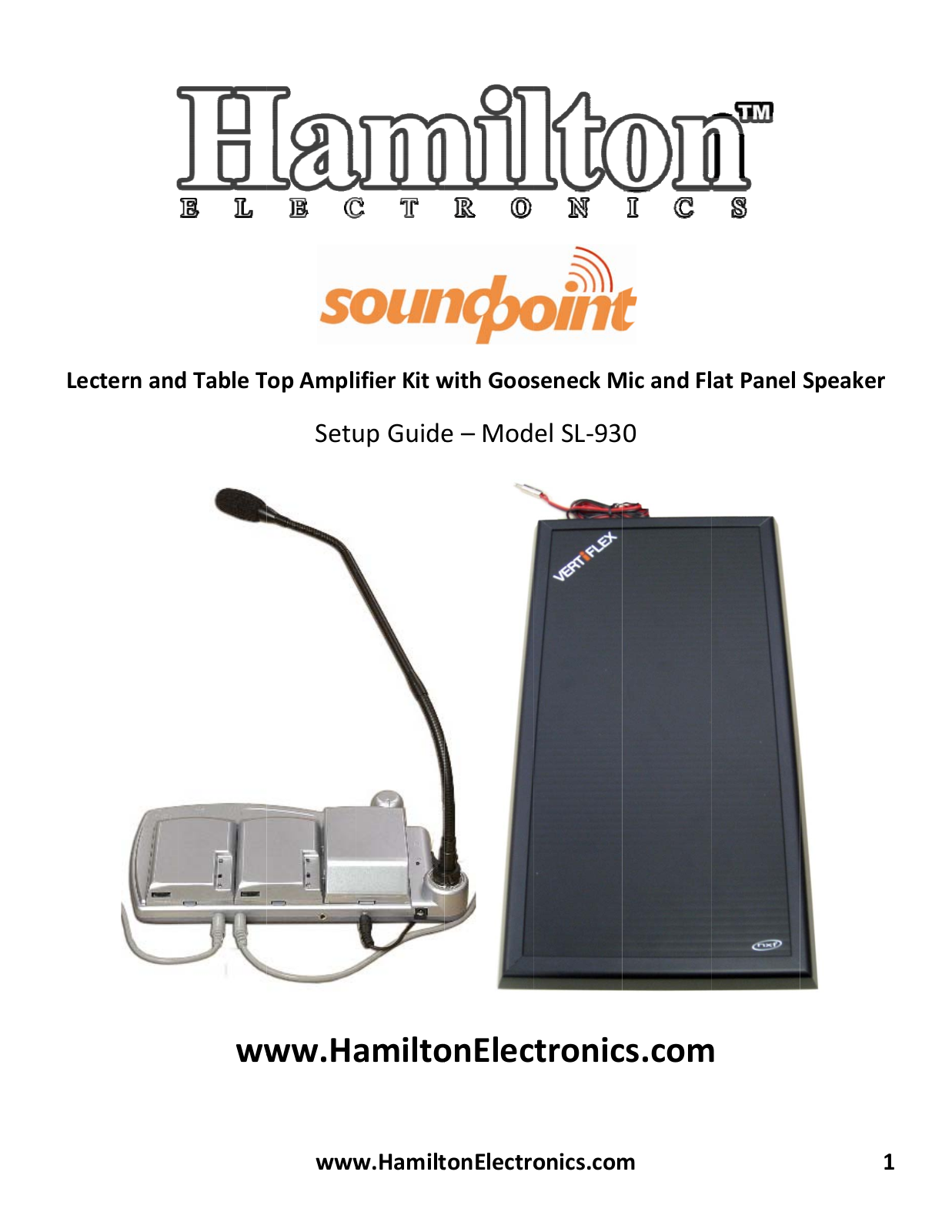 Hamilton Buhl SL-930 User Manual