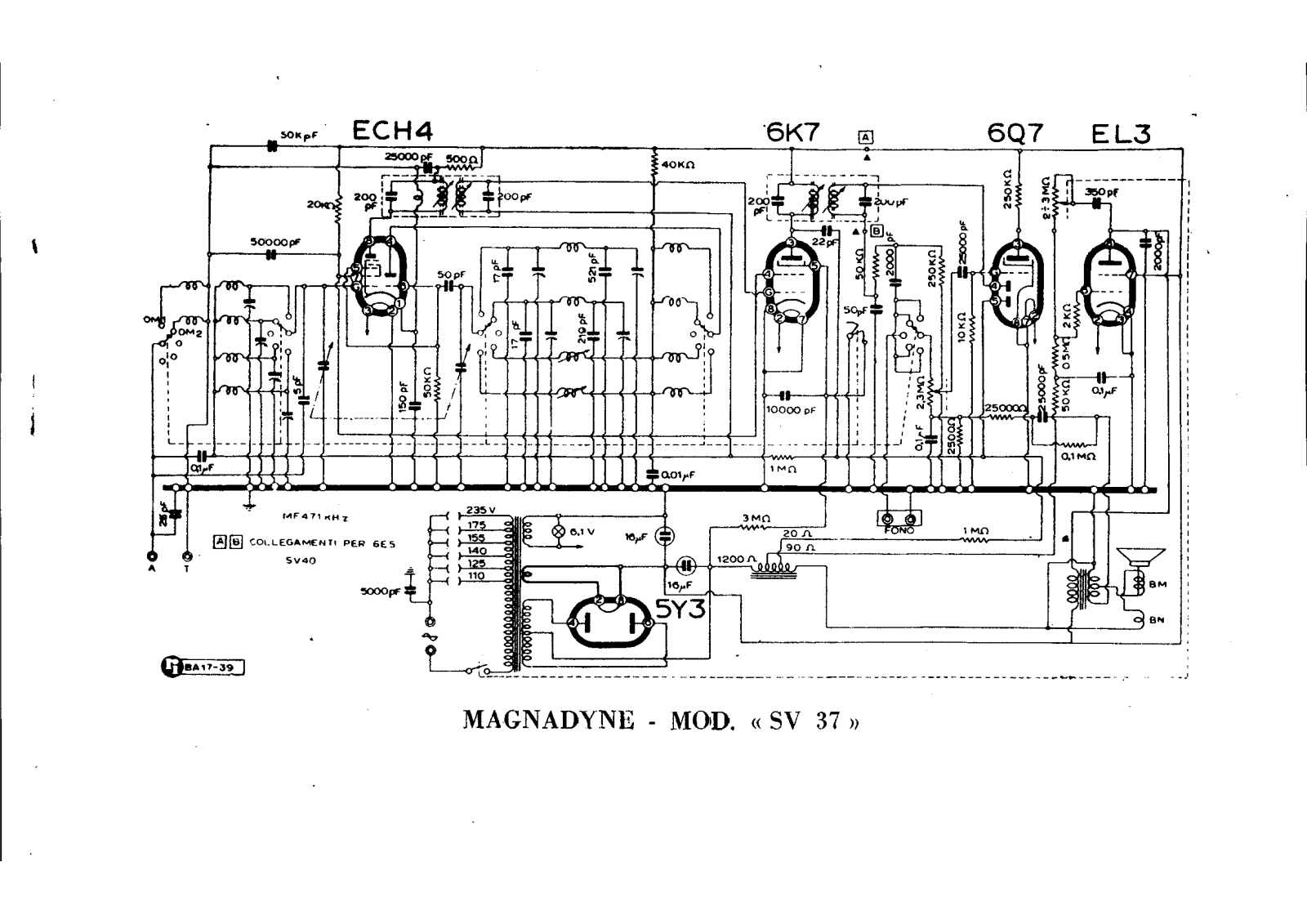 Magnadyne sv37 schematic - ManualMachine.com