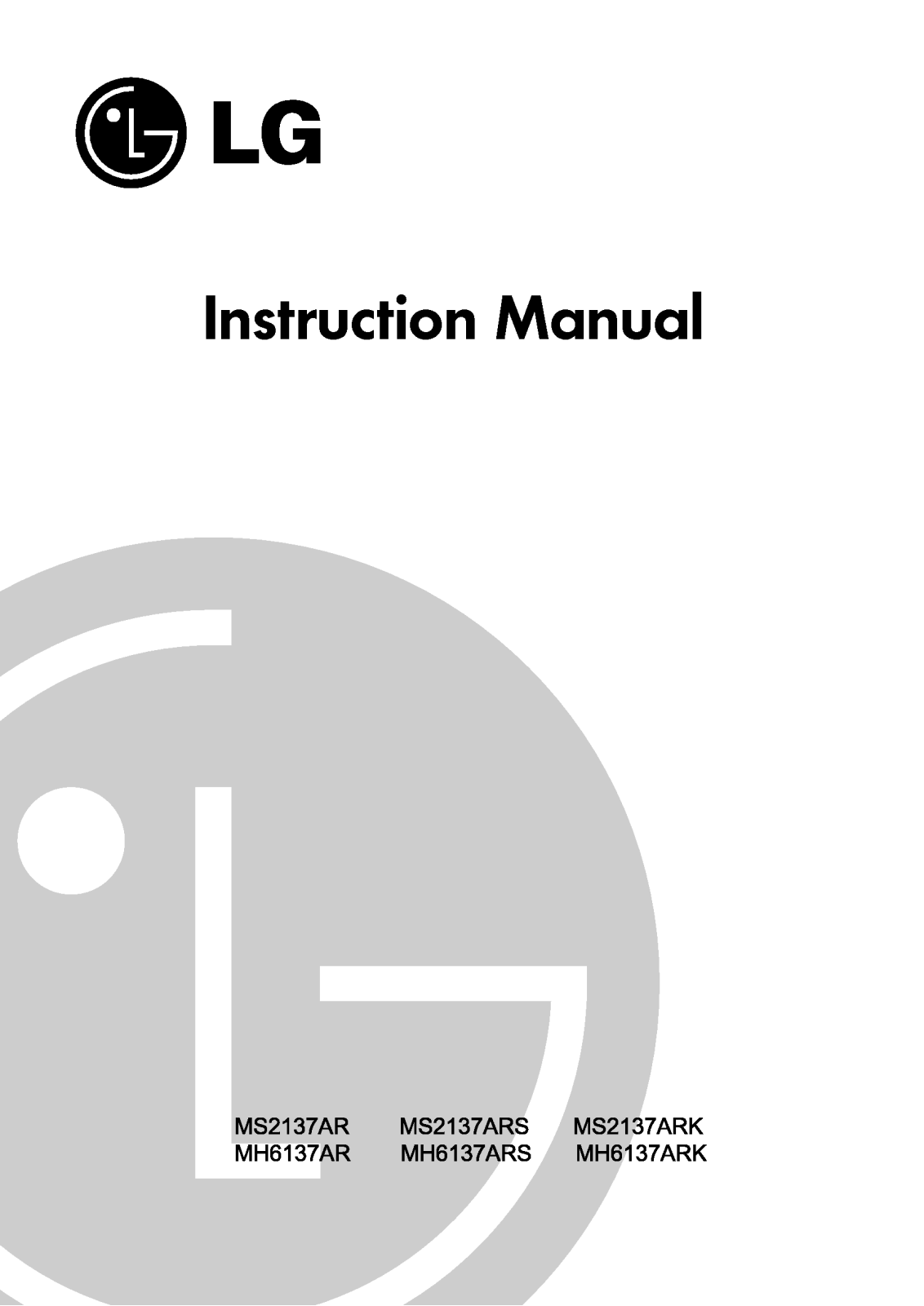 LG MS-2137AR User Manual