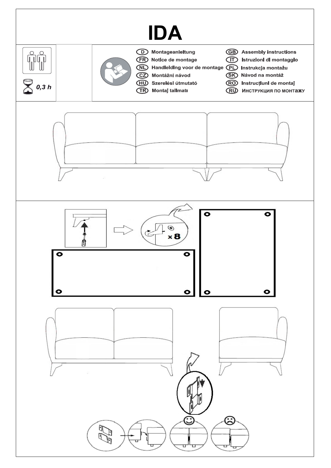 Home affaire Ida Assembly instructions