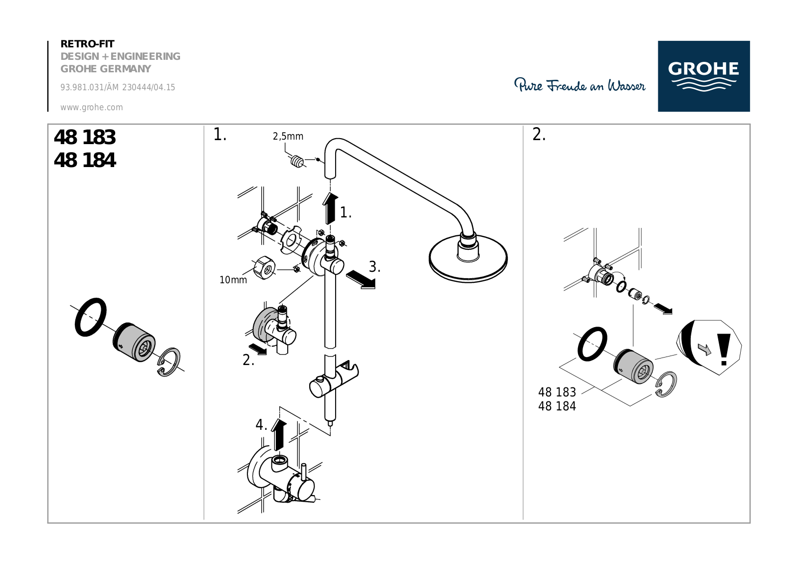 GROHE GRH4953 Installation & Assembly - ManualMachine.com