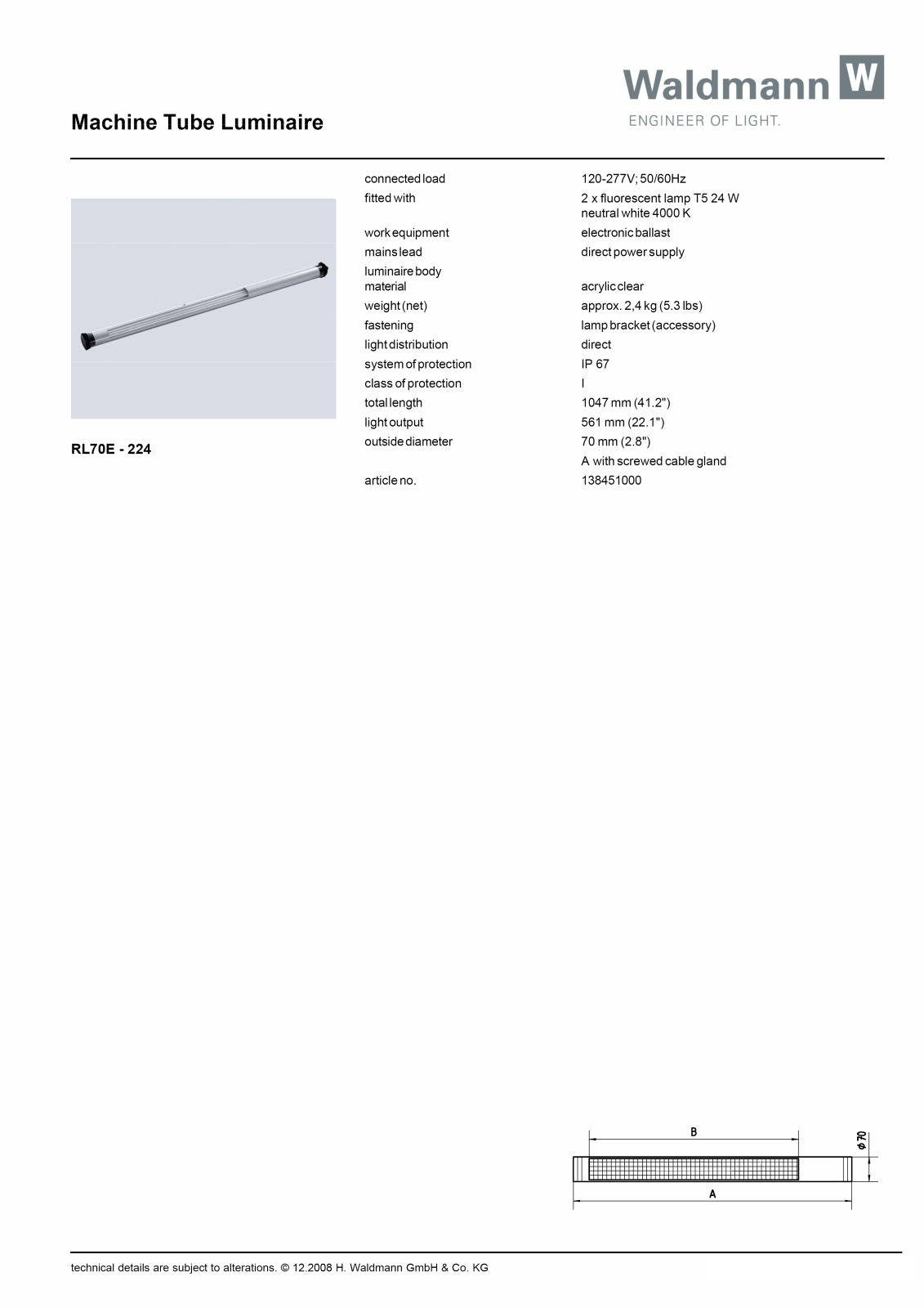 Waldmann 138451000 Information guide