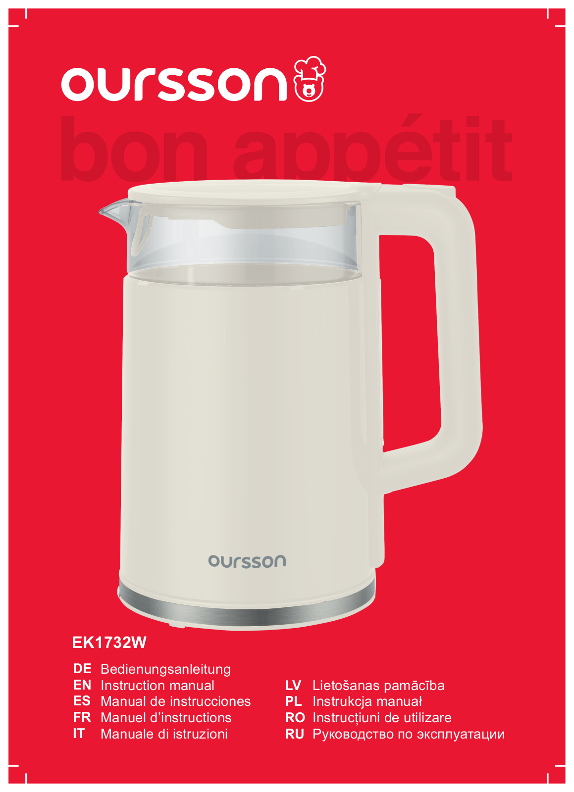 Oursson EK1732W-IV User Manual