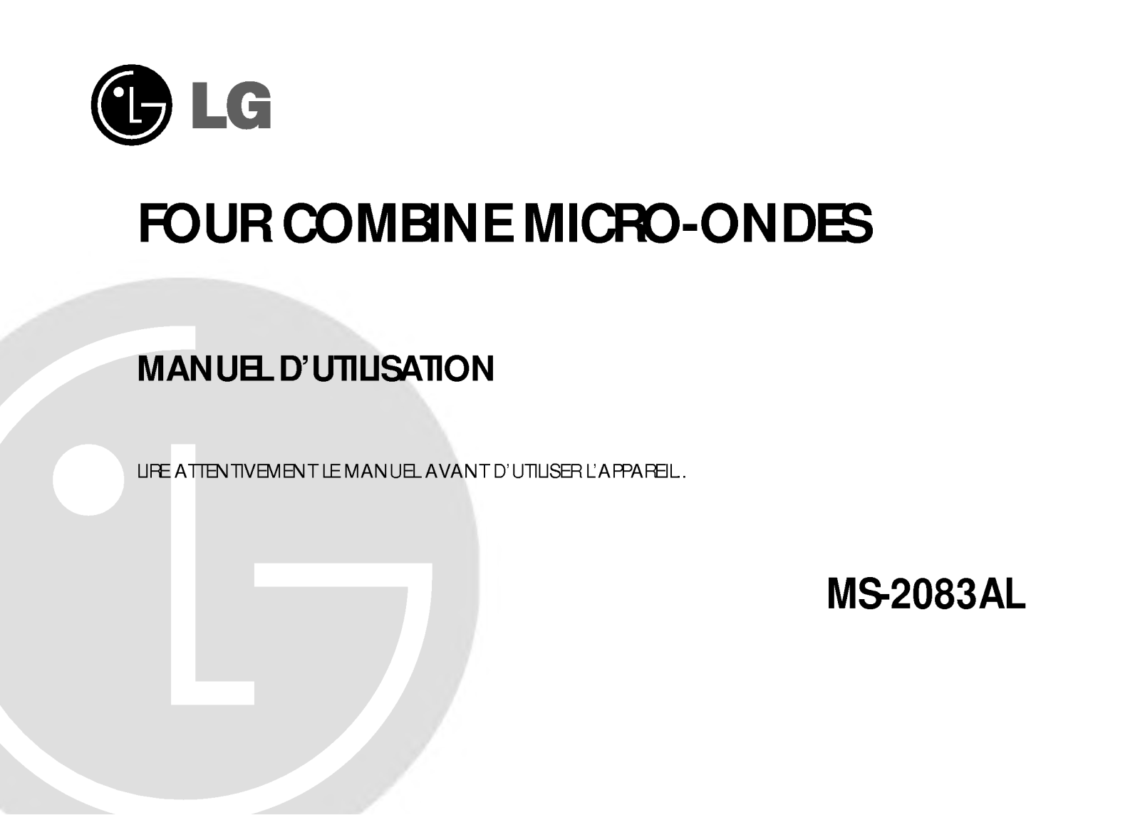 LG MS-2083AL User Manual