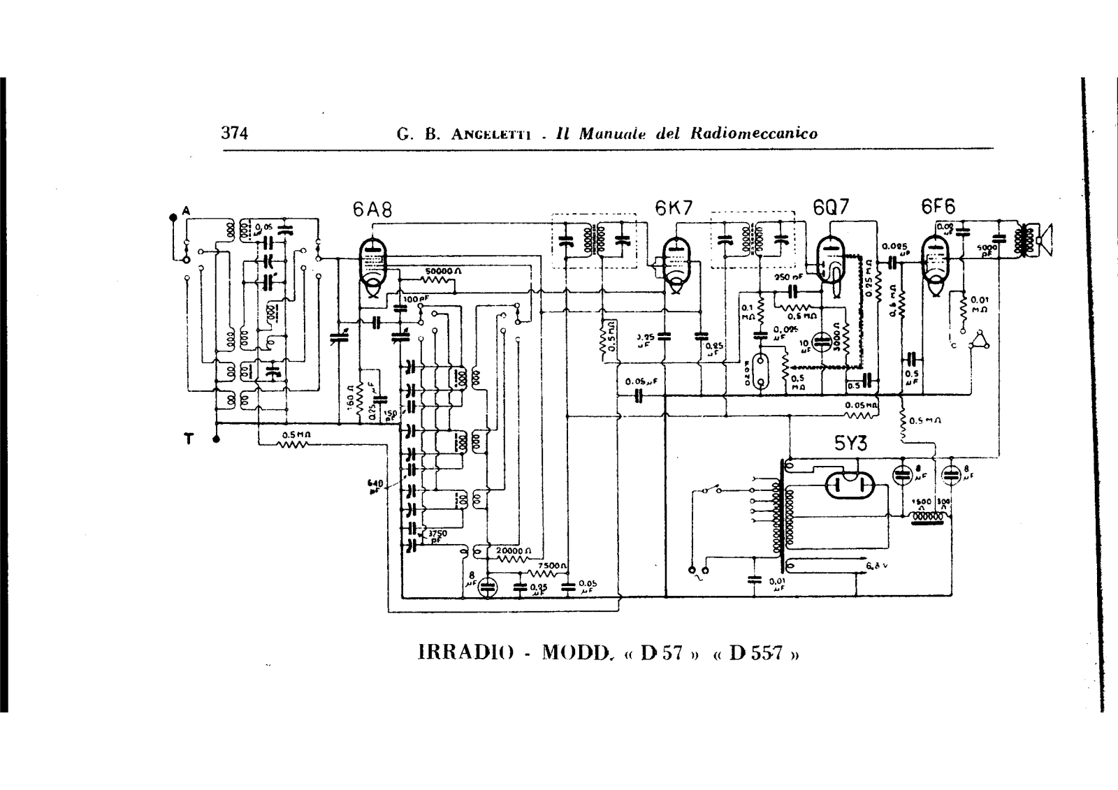 Irradio d57, d557 schematic