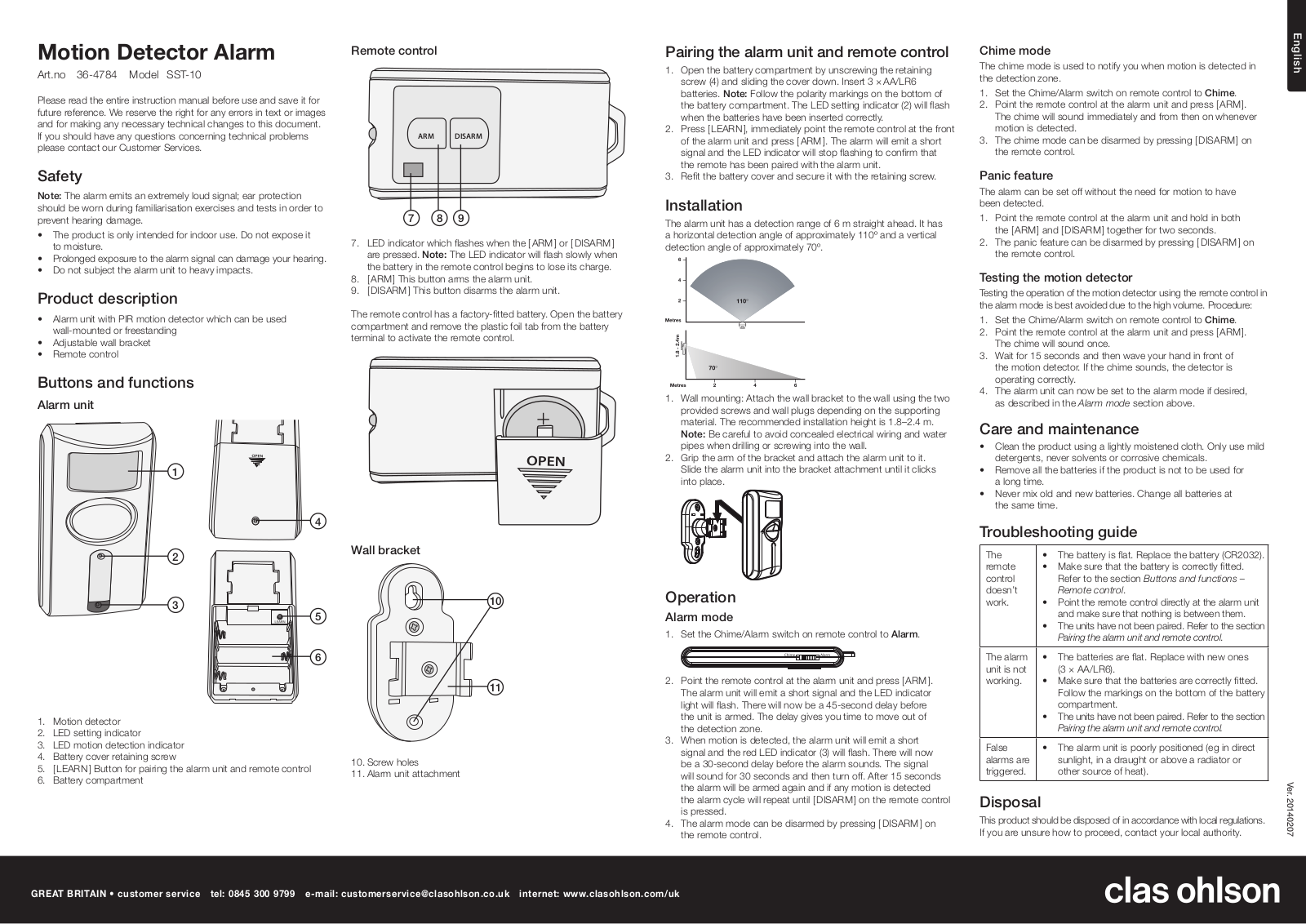 Clas Ohlson SST-10 User Manual