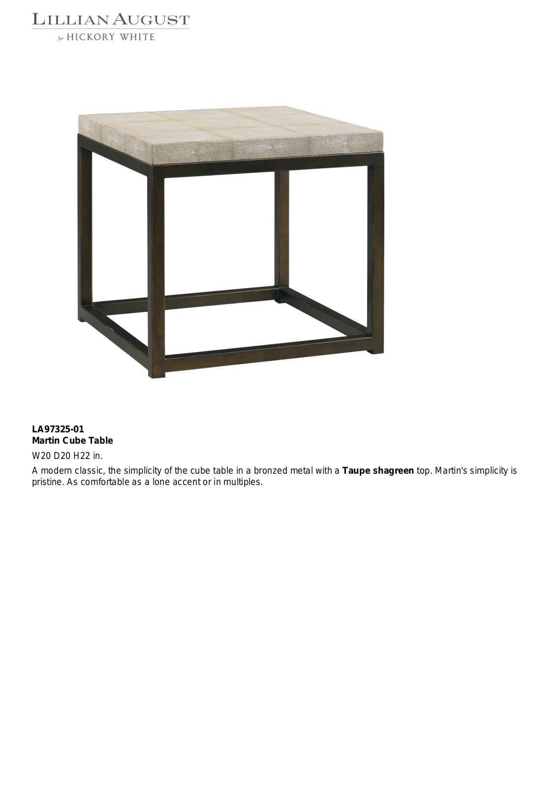 Lillian August PCFE2118 Specifications - ManualMachine.com
